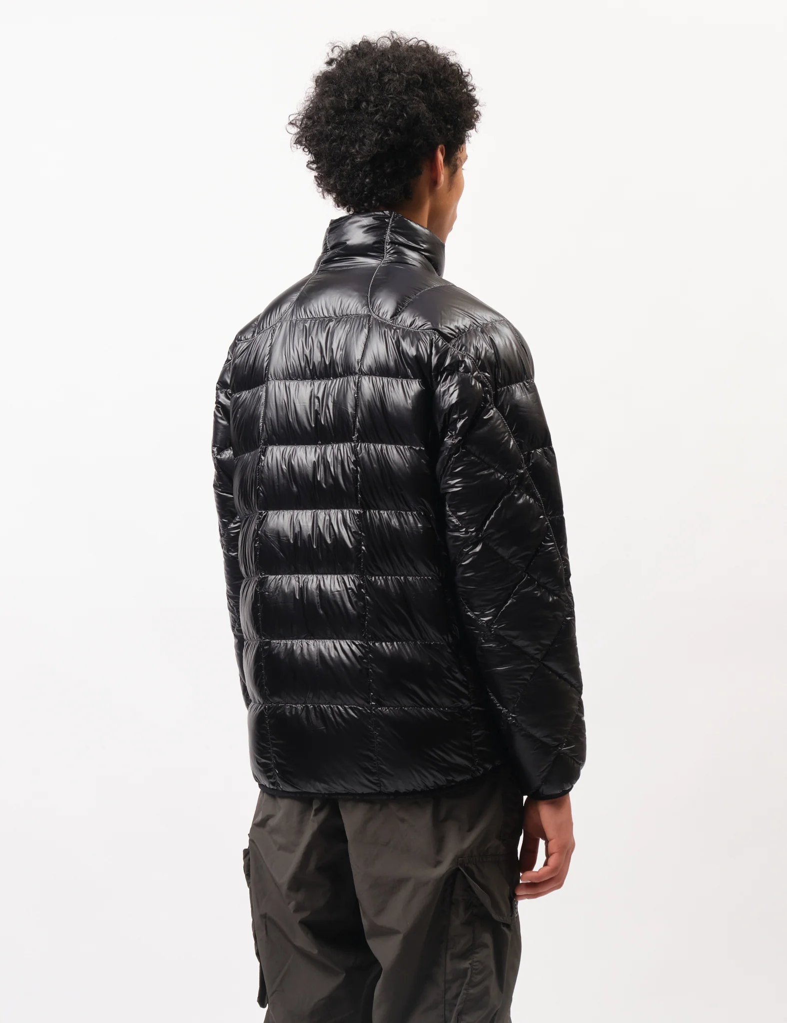 and Wander Diamond Stitch Down Jacket - Black - Image 4