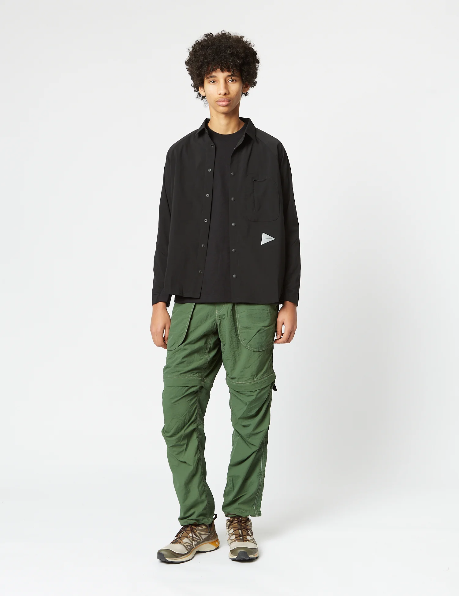 and Wander Fleece Base Long Sleeve Shirt - Black - Image 3