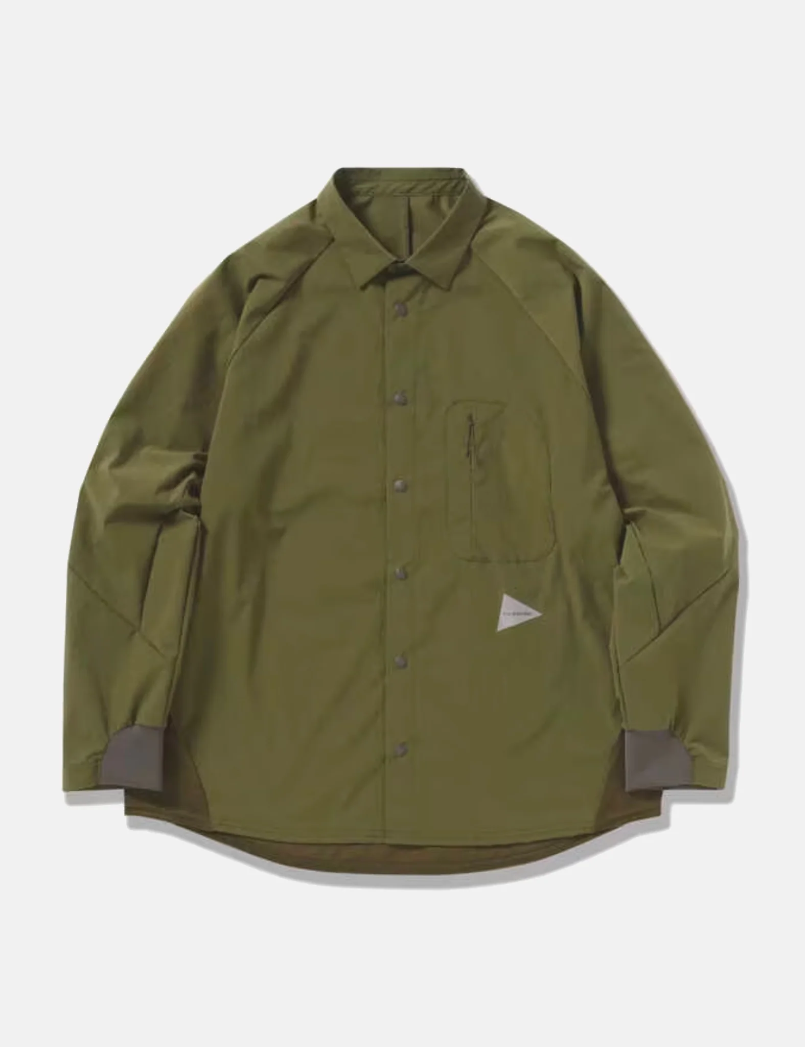 and Wander Fleece Base Long Sleeve Shirt - Khaki Green - Image 5