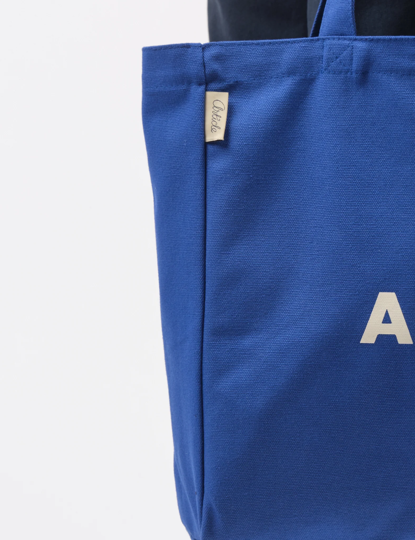 Article Organic Heavy Canvas Tote Bag - Bugatti Blue - Image 3