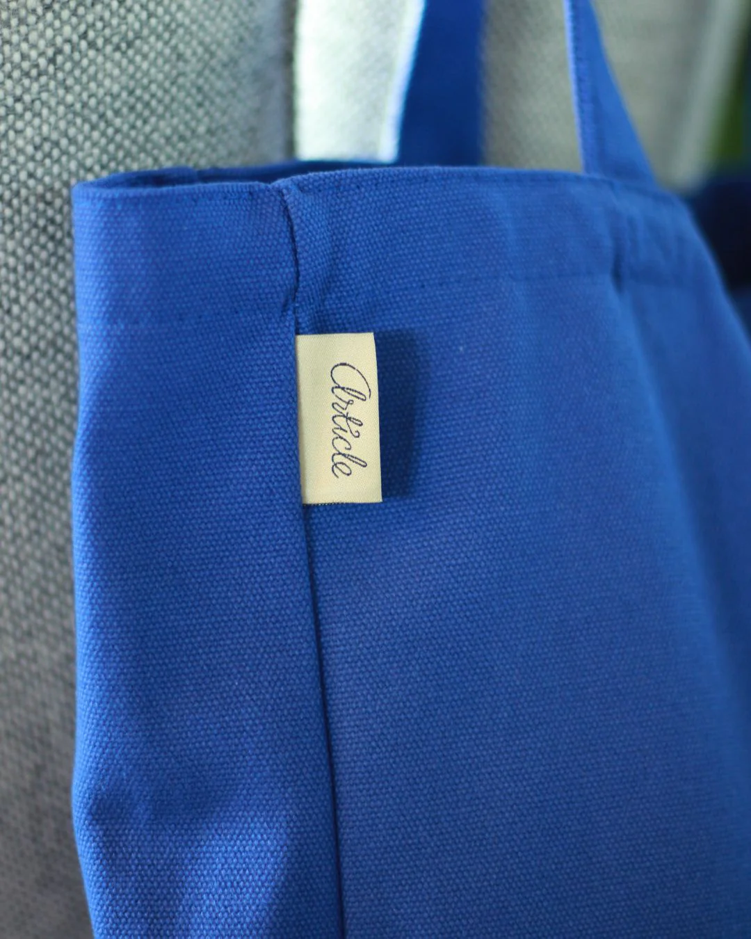 Article Organic Heavy Canvas Tote Bag - Bugatti Blue - Image 6