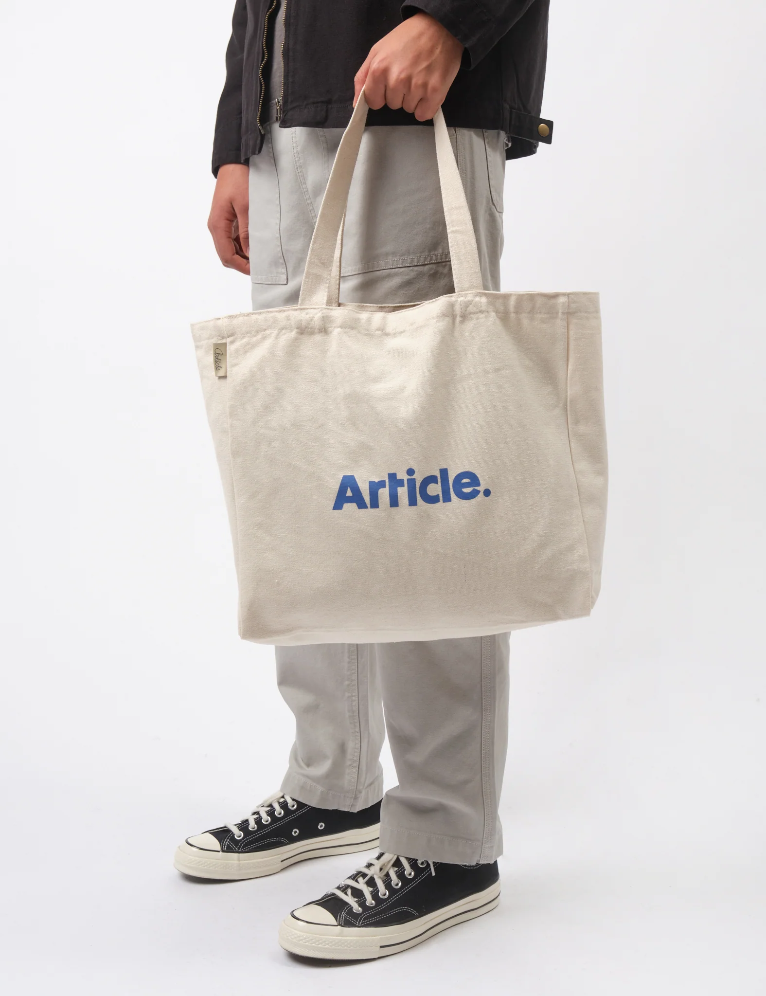 Article Organic Heavy Canvas Tote Bag - Ecru - Image 2