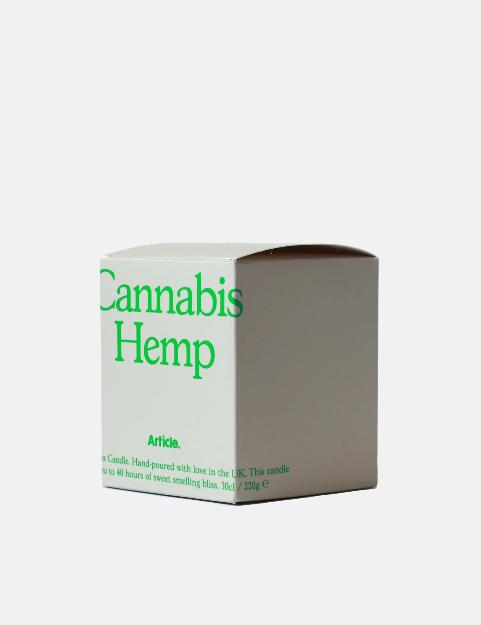 Article. Soy Candle UK Hand Poured - Cannabis Hemp - Image 3