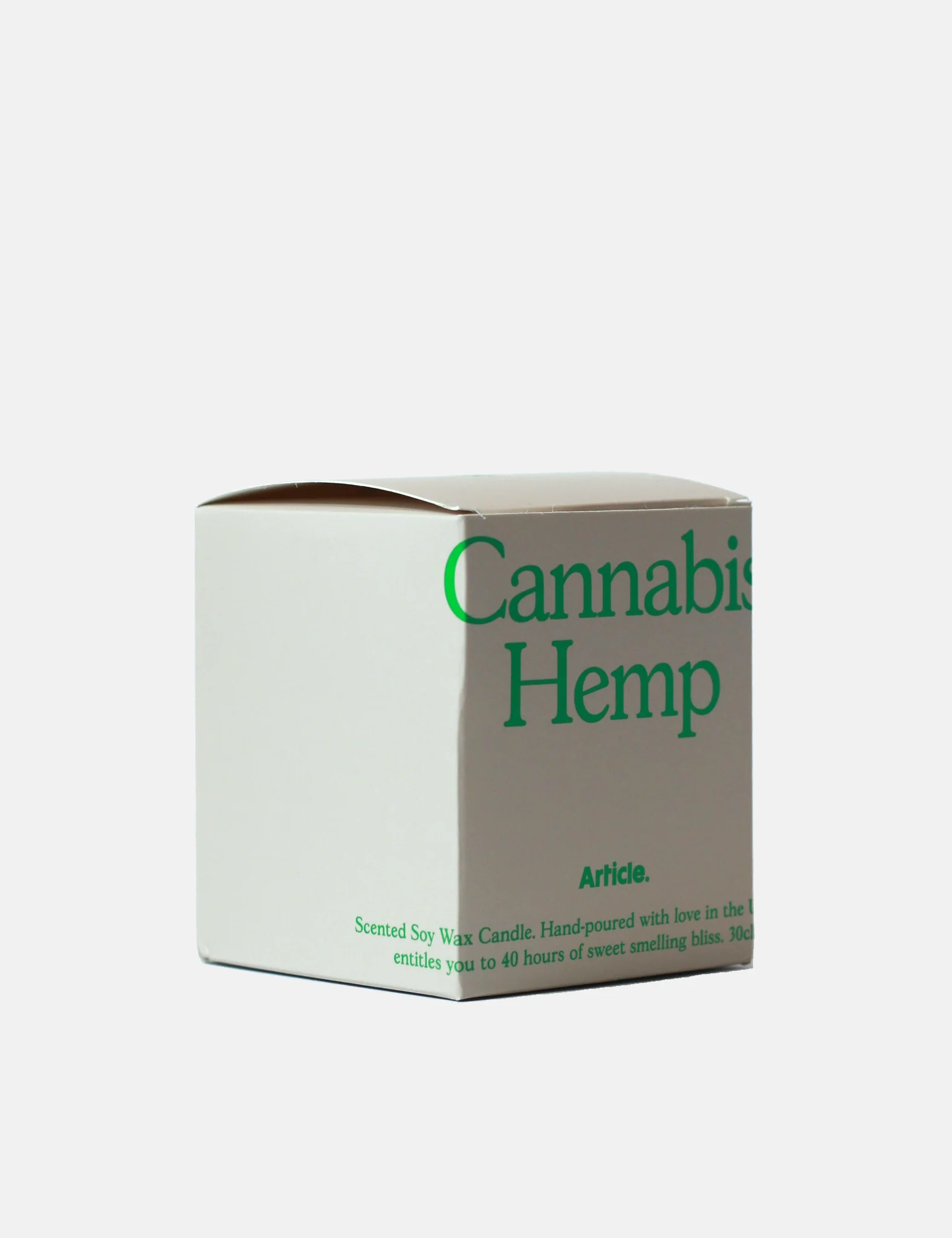 Article. Soy Candle UK Hand Poured - Cannabis Hemp - Image 5