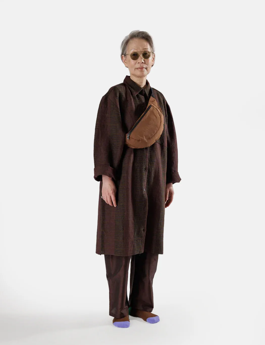 Baggu Crescent Fanny Pack (Recycled) - Brown - Image 3