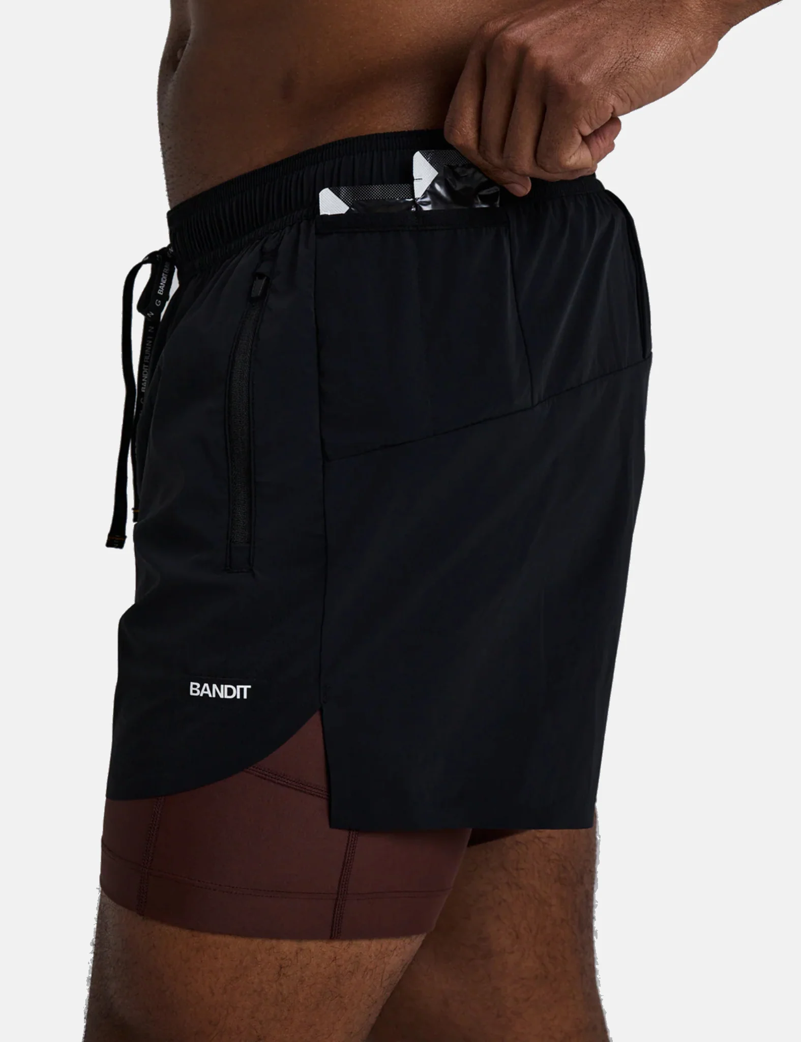 Bandit Men's Vento Next Gen 2-In-1 Run Shorts - Black - Image 4