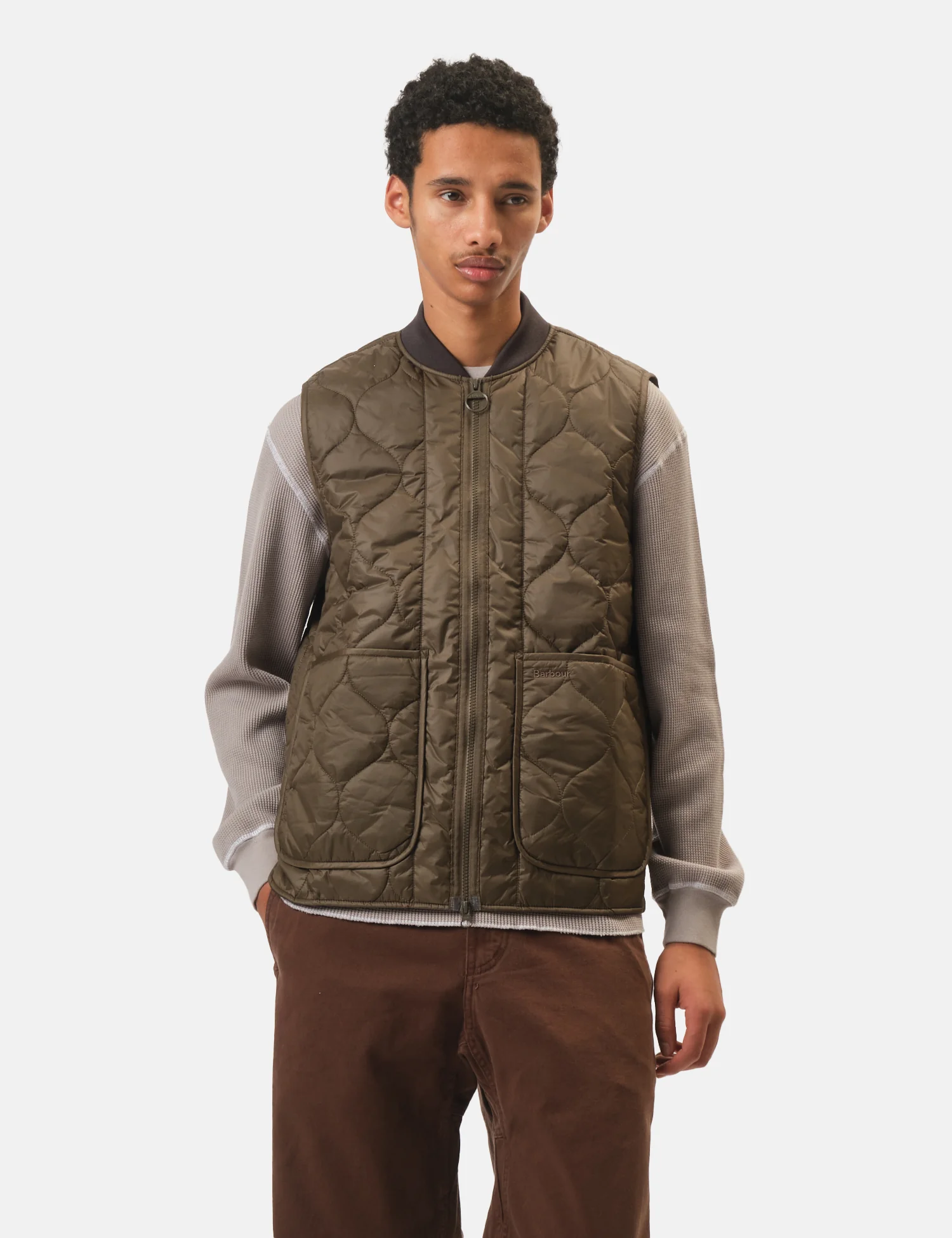 Barbour Re-Engineered Utility Liddesdale Gilet - Dark Olive Green - Image 4