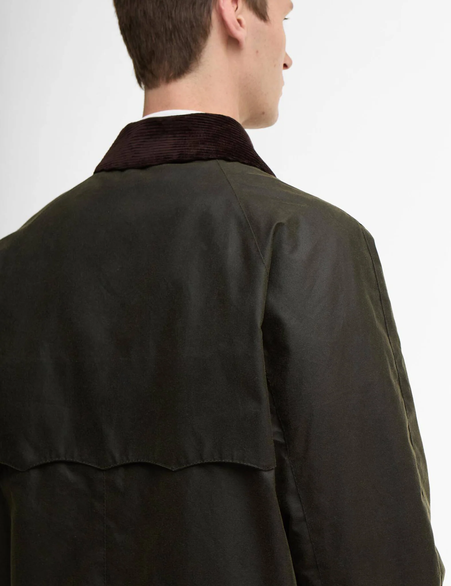 Barbour x Baracuta Tyne Wax Coat - Archive Olive Green - Image 3