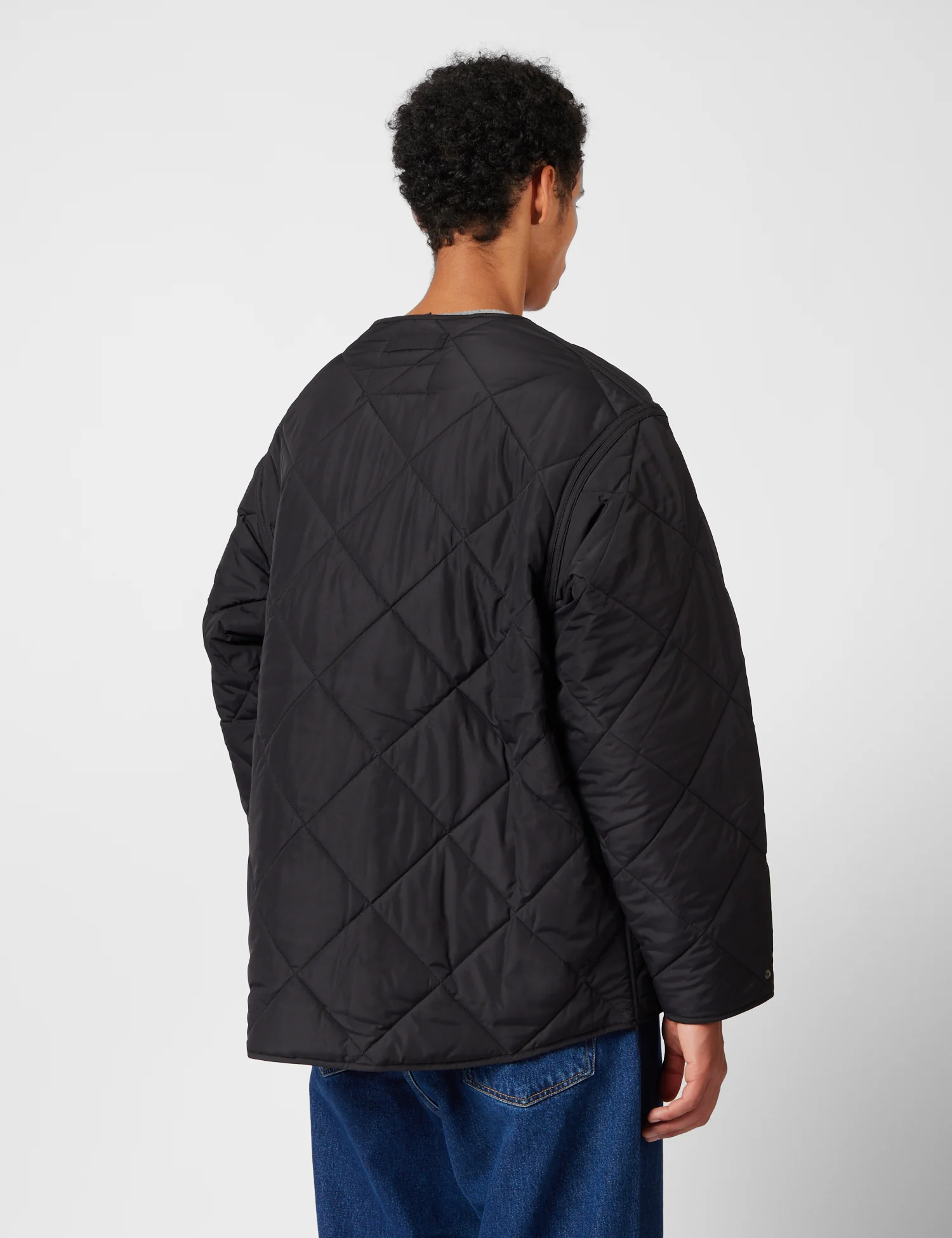Barbour x Kaptain Sunshine Quilted Liner Jacket - Black - Image 5