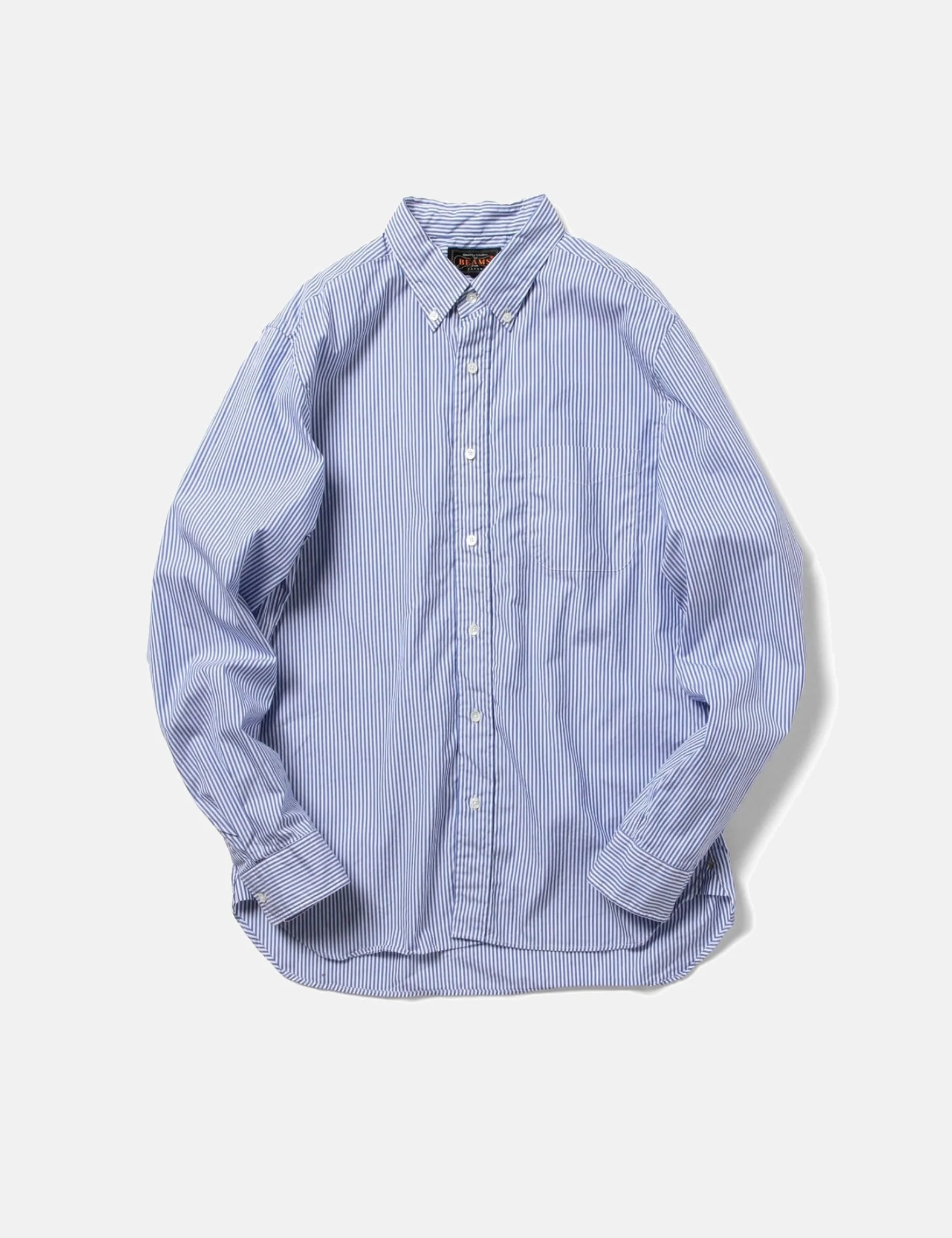 Beams Plus B.D. London Stripe Shirt - Navy Blue