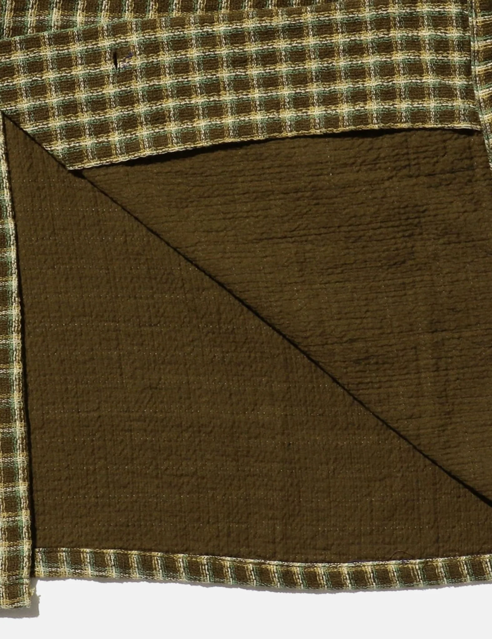 Beams Plus Open B.D. Panama Plaid Shirt (Double Face) - Brown - Image 4