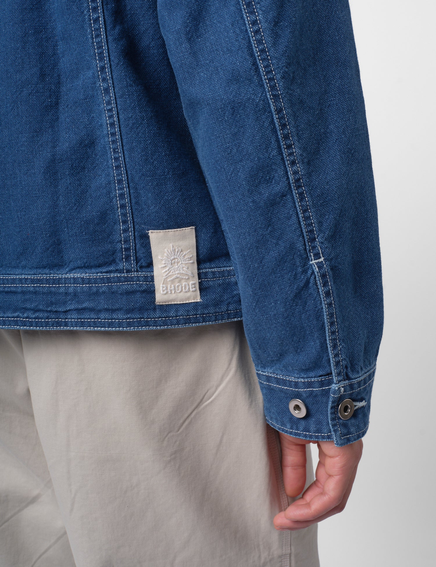 Bhode Denim Jacket - Washed Indigo Blue - Image 2