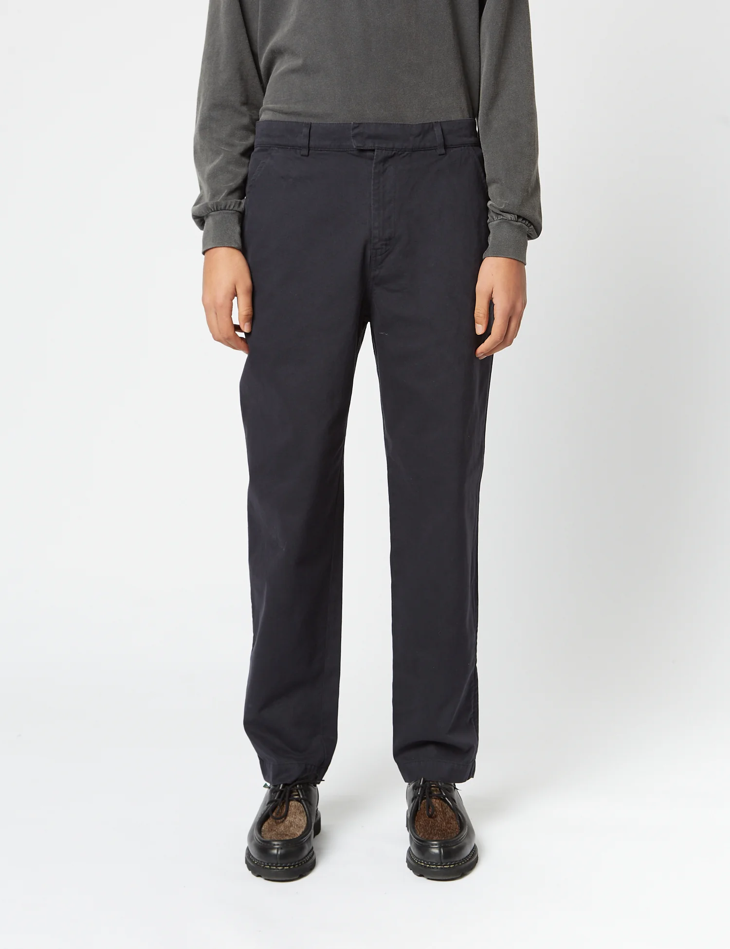 Bhode Everyday Pant Italian Cotton (Relaxed, Straight) - Black - Image 4