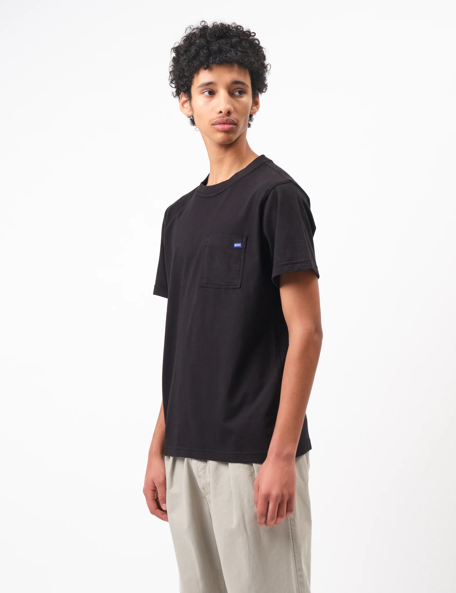 Bhode Everyday Pocket T-Shirt - Washed Black - Image 6