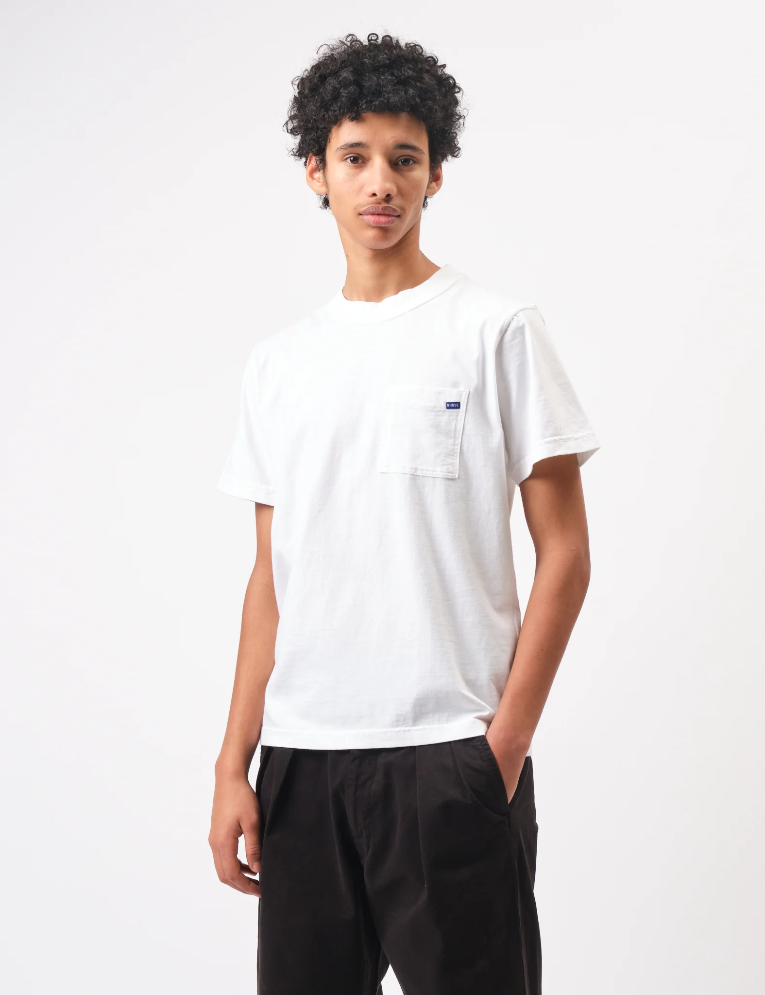 Bhode Everyday Pocket T-Shirt - White - Image 6
