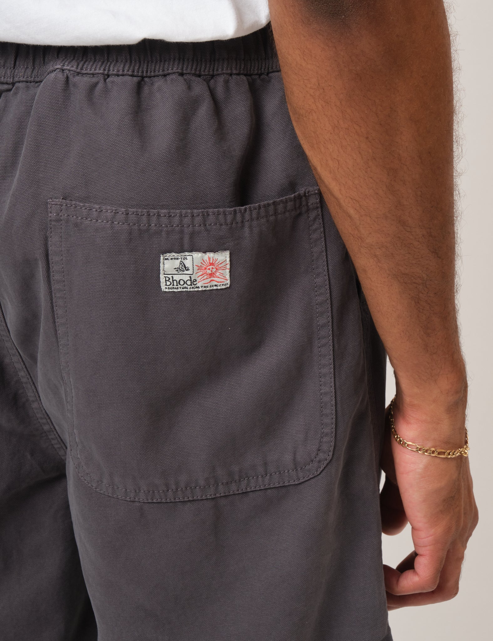 Bhode Fatigue Shorts (Duck Canvas) - Anthracite Grey - Image 2
