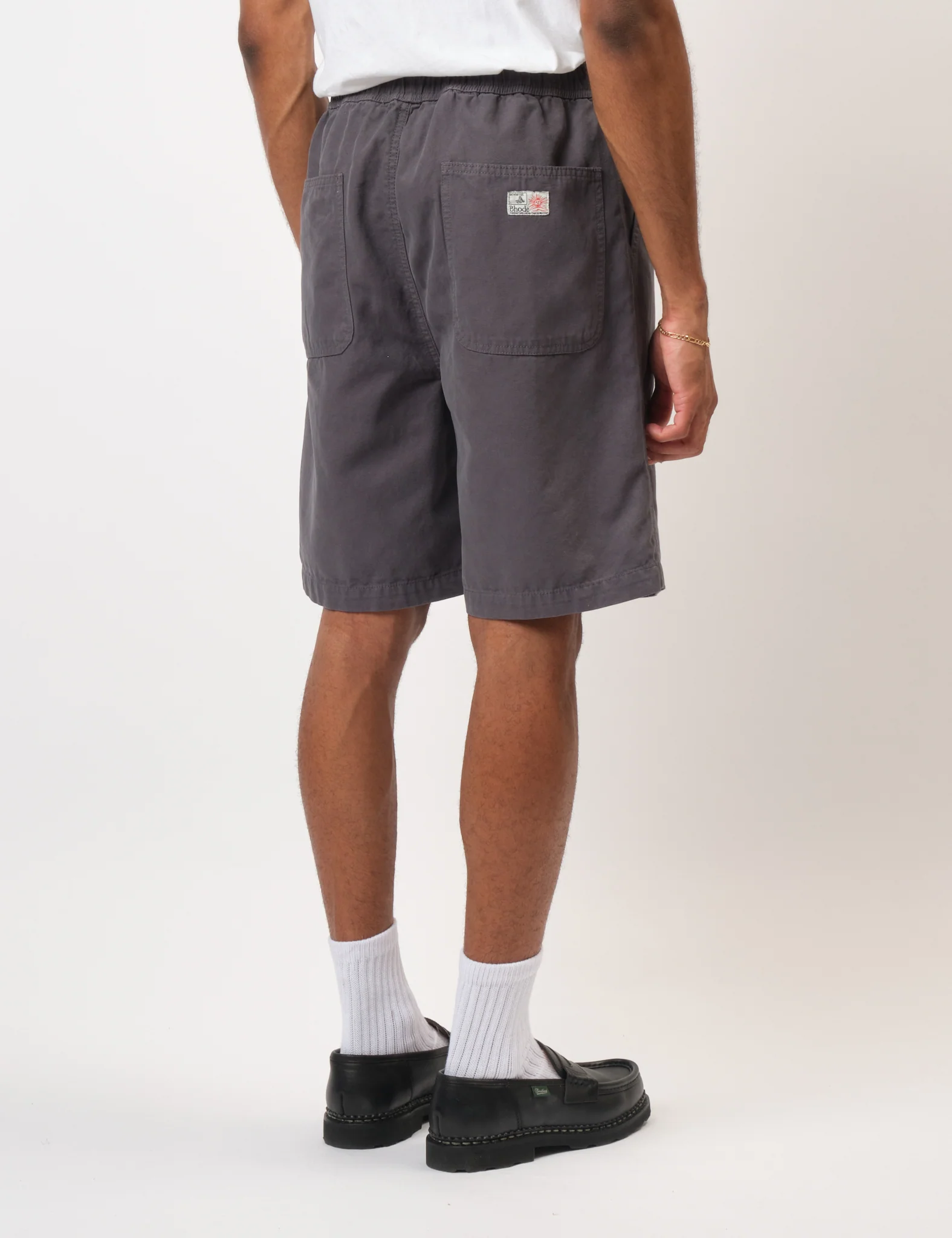 Bhode Fatigue Shorts (Duck Canvas) - Anthracite Grey - Image 4