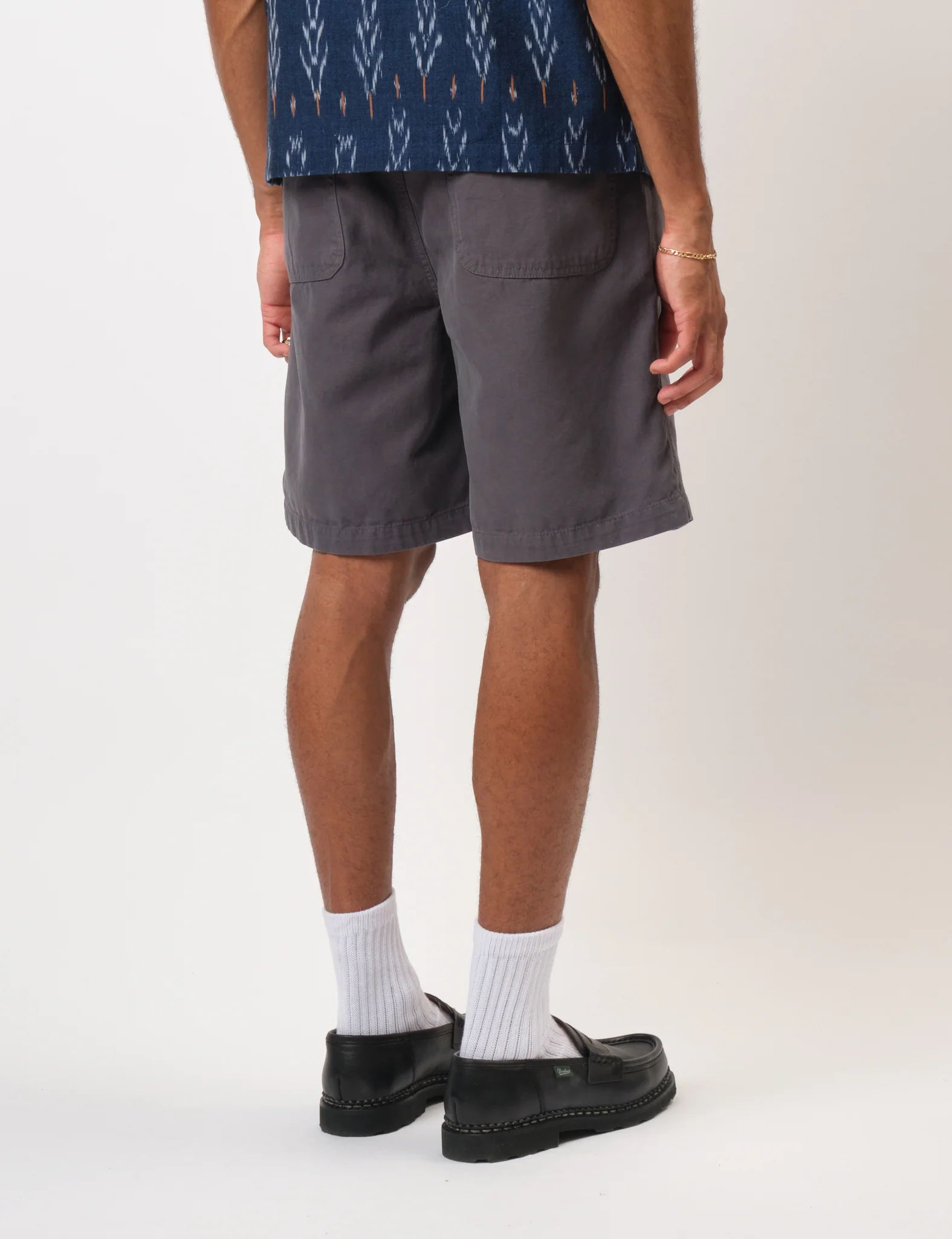 Bhode Fatigue Shorts (Duck Canvas) - Anthracite Grey - Image 7