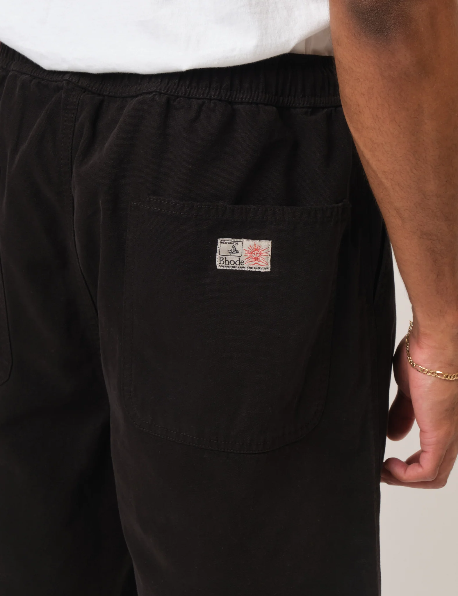 Bhode Fatigue Shorts (Duck Canvas) - Black - Image 2
