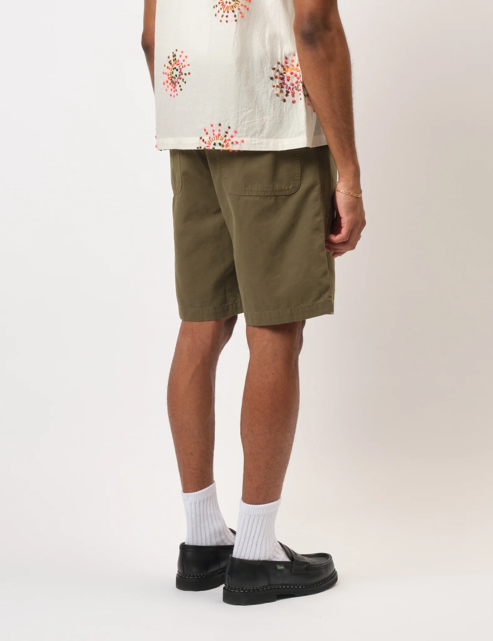 Bhode Fatigue Shorts (Duck Canvas) - Burnt Olive Green - Image 10