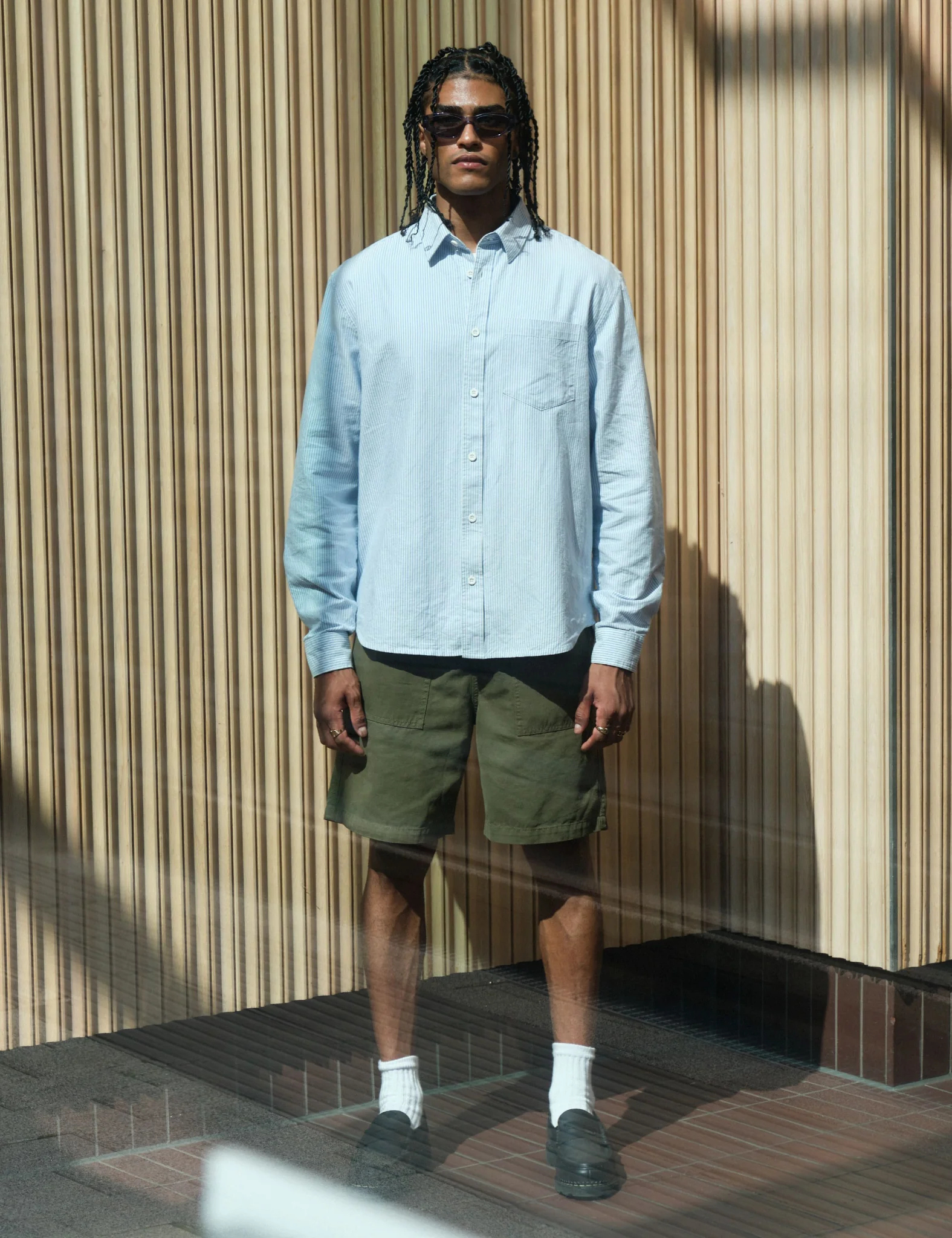 Bhode Fatigue Shorts (Duck Canvas) - Burnt Olive Green - Image 2