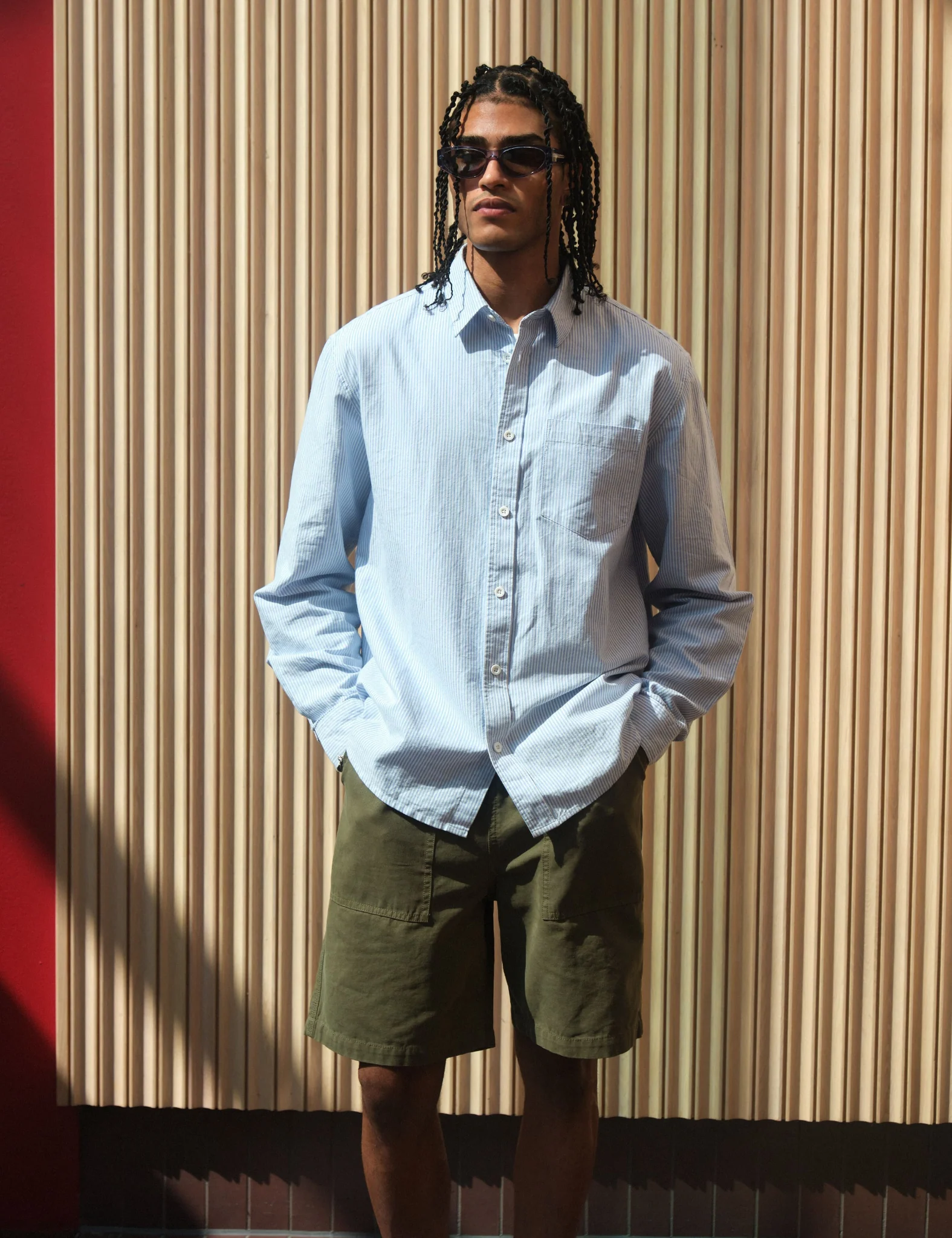 Bhode Fatigue Shorts (Duck Canvas) - Burnt Olive Green - Image 5
