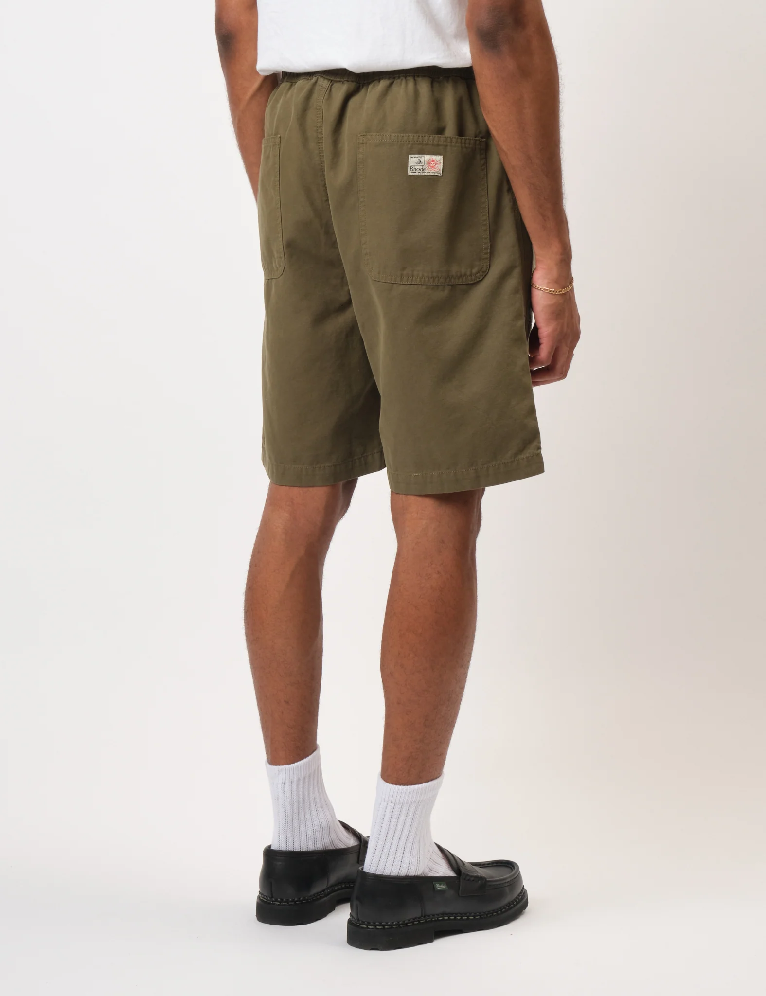 Bhode Fatigue Shorts (Duck Canvas) - Burnt Olive Green - Image 6
