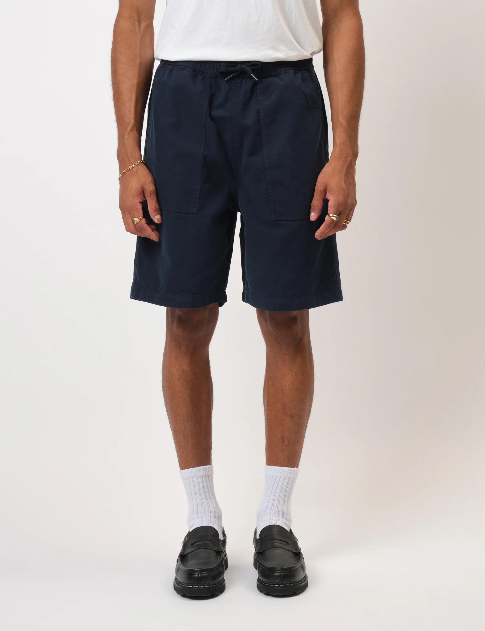 Bhode Fatigue Shorts (Duck Canvas) - Midnight Navy Blue