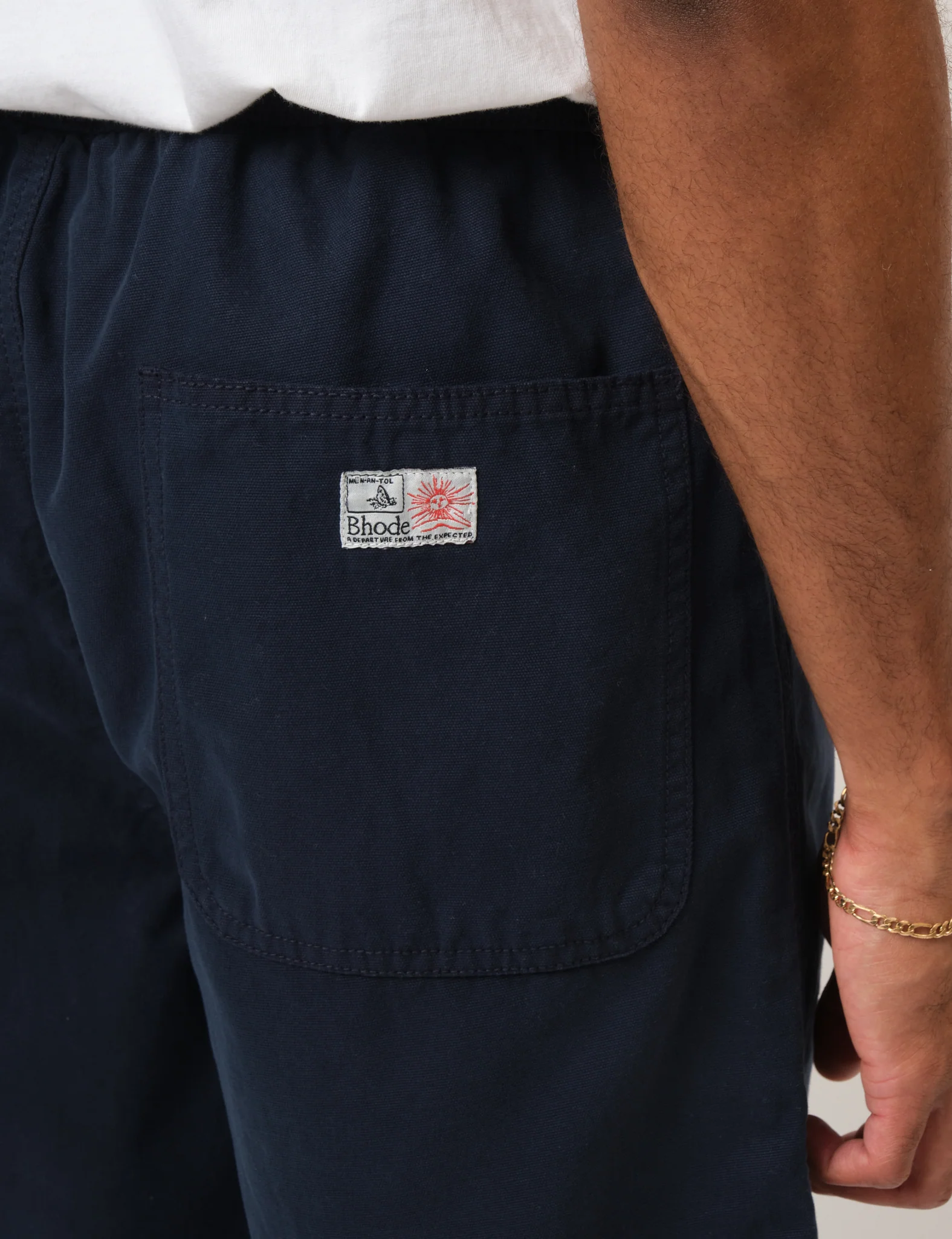Bhode Fatigue Shorts (Duck Canvas) - Midnight Navy Blue - Image 5