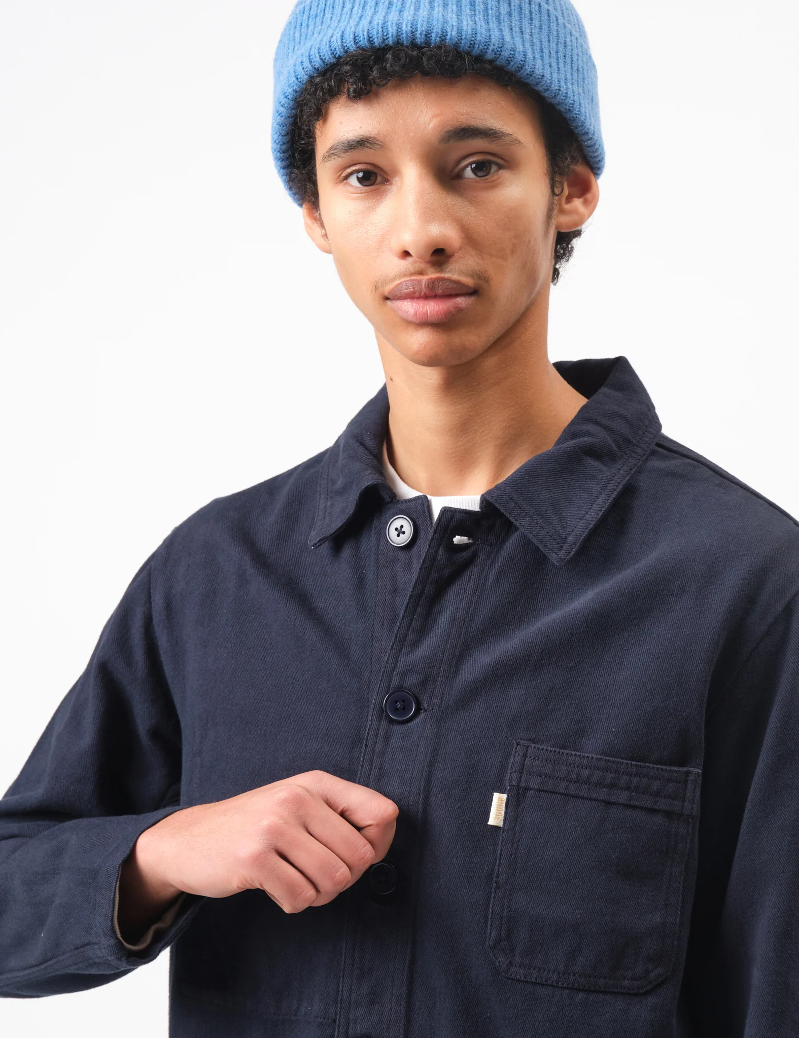 Bhode French Chore Jacket Mk.II - Night Sky Blue - Image 2