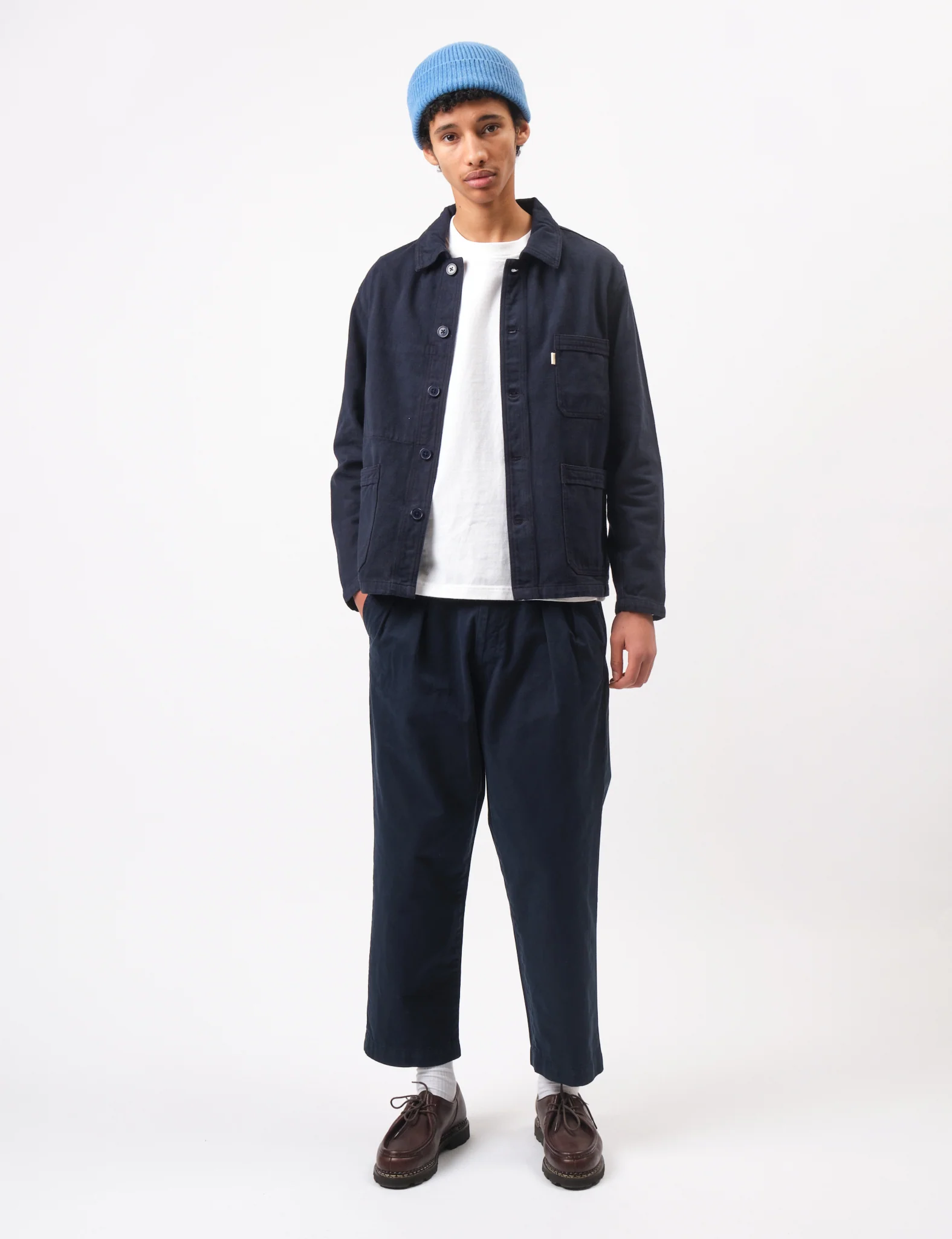 Bhode French Chore Jacket Mk.II - Night Sky Blue - Image 3