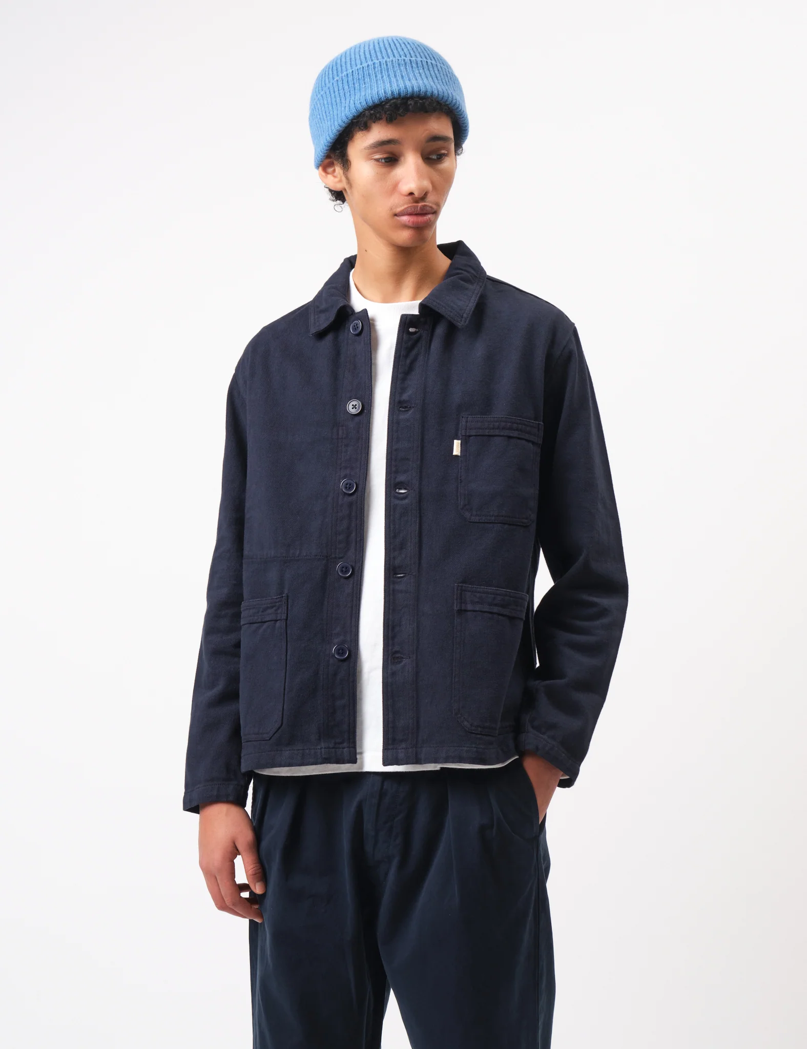 Bhode French Chore Jacket Mk.II - Night Sky Blue - Image 6