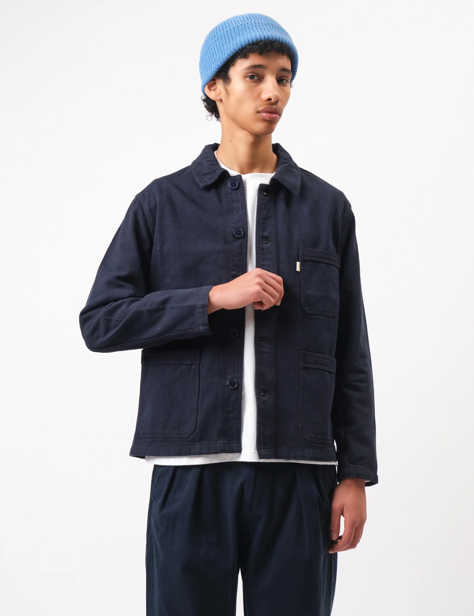 Bhode French Chore Jacket Mk.II - Night Sky Blue - Image 7
