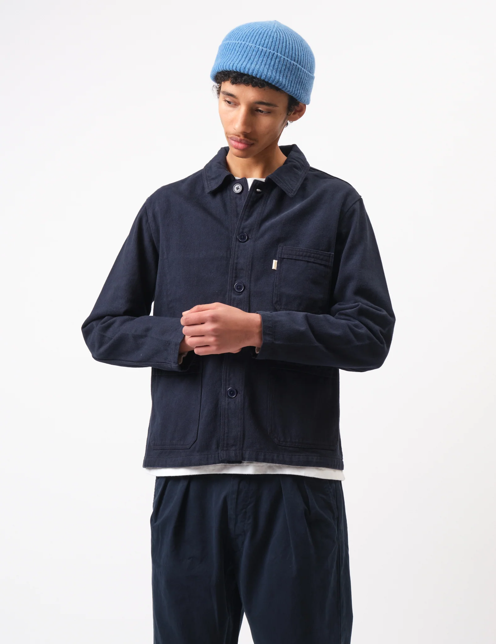 Bhode French Chore Jacket Mk.II - Night Sky Blue - Image 8