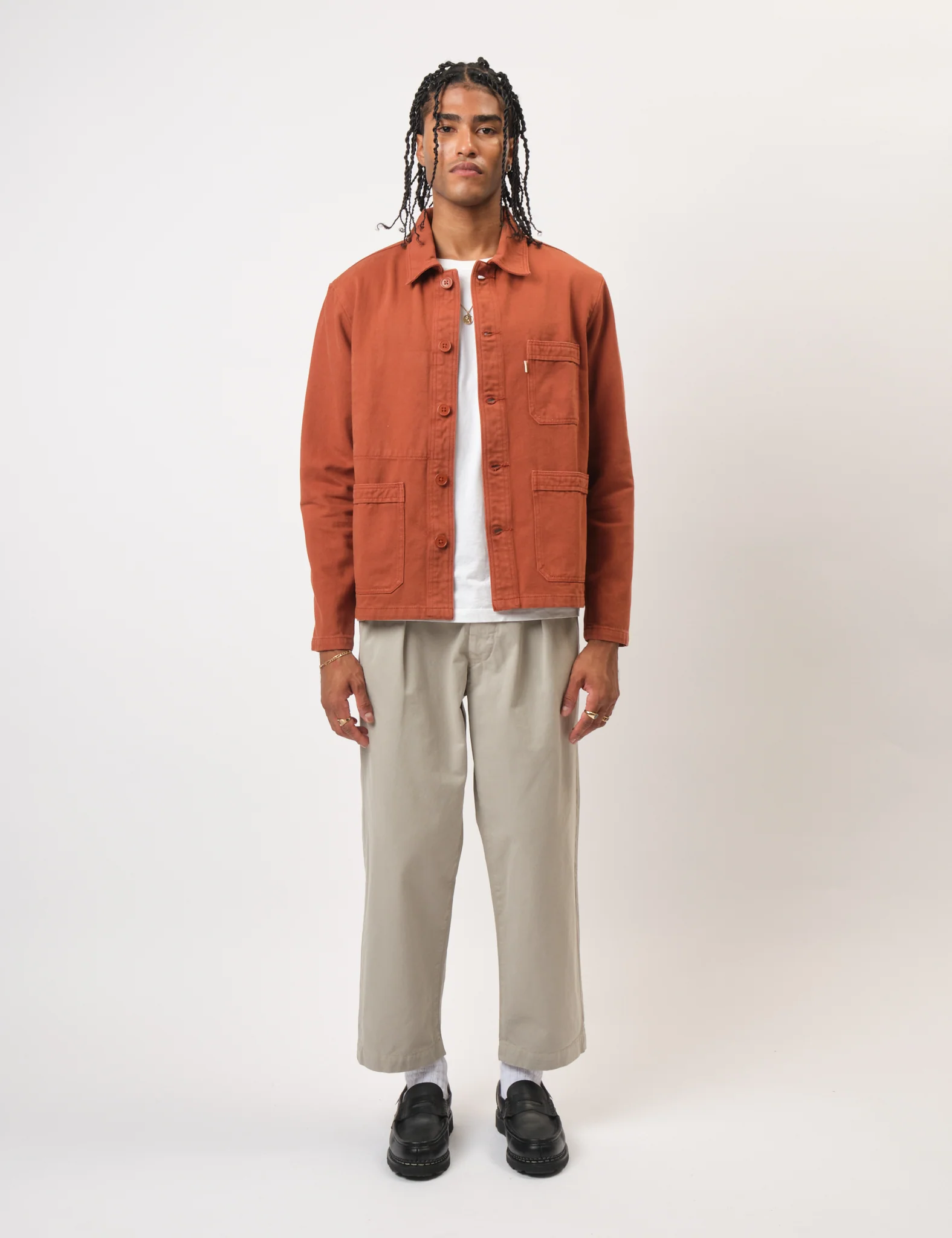 Bhode French Chore Jacket MkII - Rust - Image 3