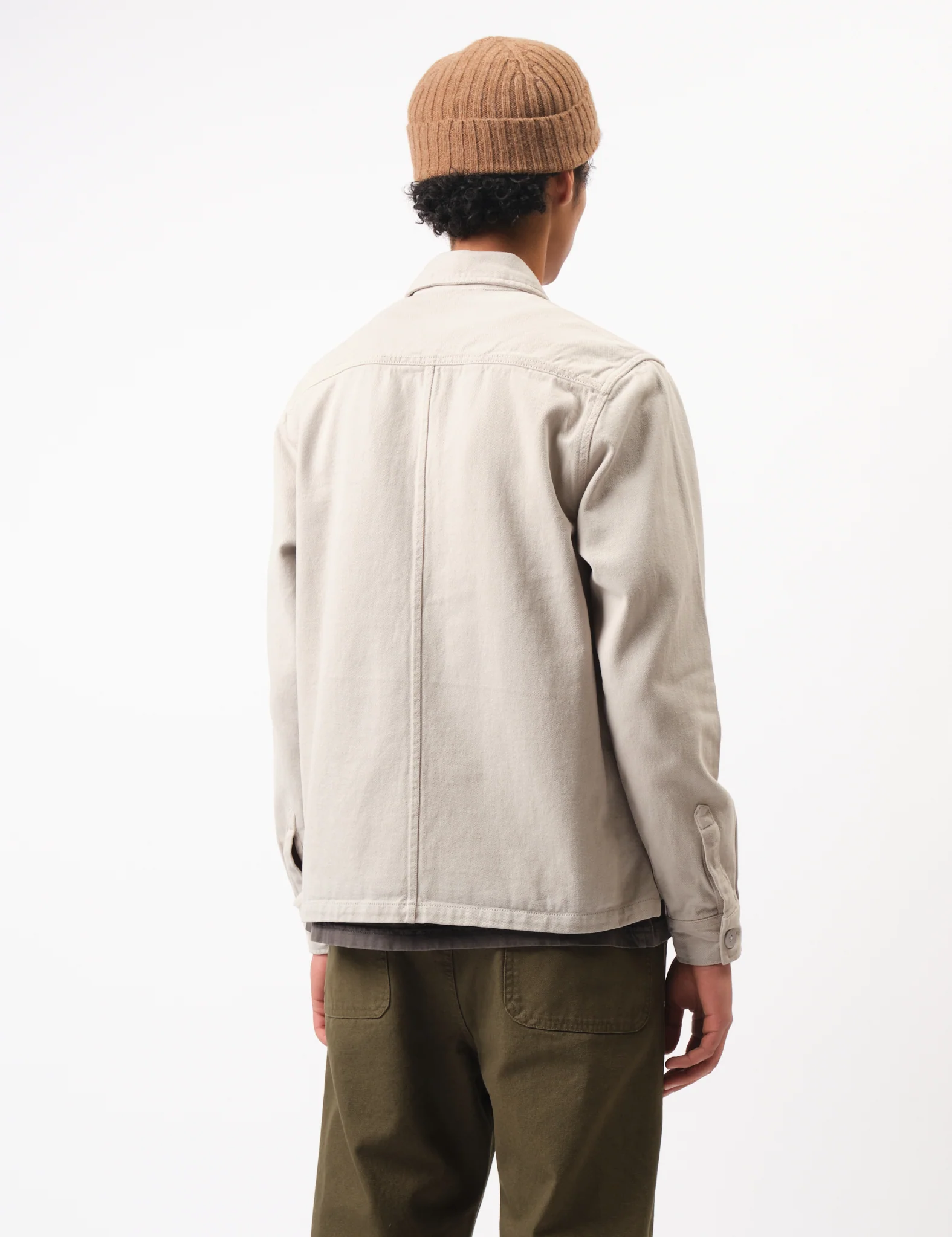 Bhode Map Pocket Overshirt Twill - Cornish Stone - Image 6