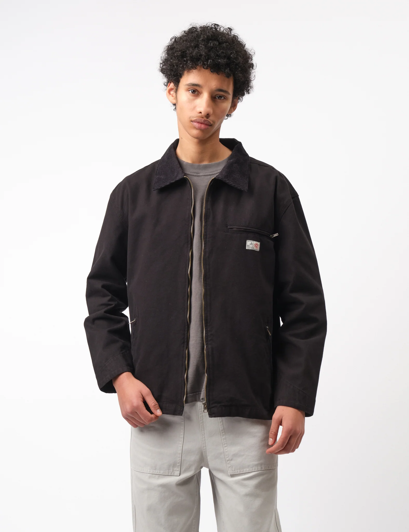 Bhode Mechanics Jacket Canvas - Washed Black - Image 5