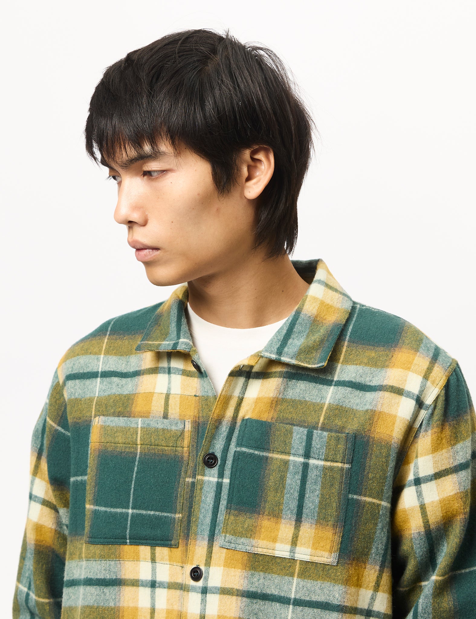 Bhode Overshirt (Plaid) - Green - Image 2