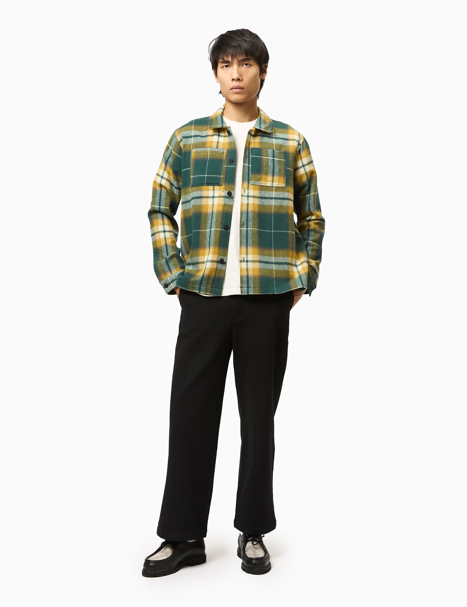 Bhode Overshirt (Plaid) - Green - Image 3