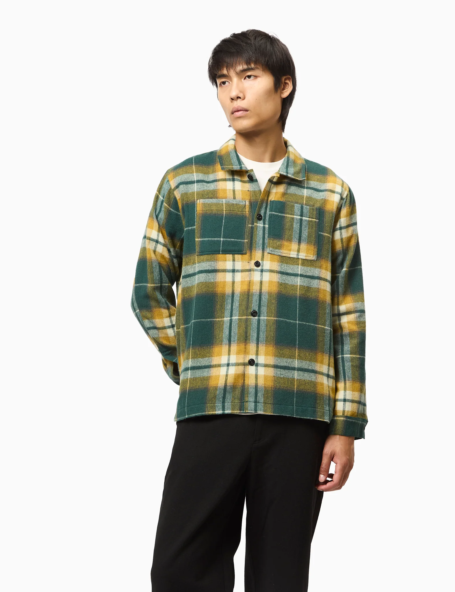 Bhode Overshirt (Plaid) - Green - Image 5