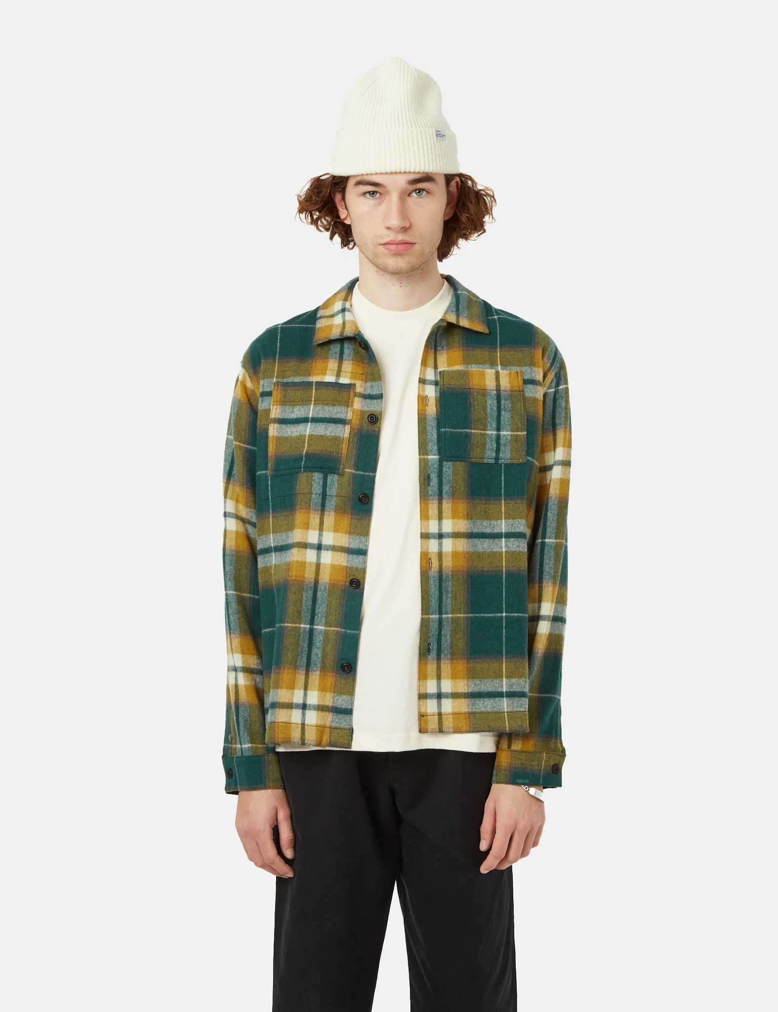 Bhode Overshirt (Plaid) - Green - Image 6