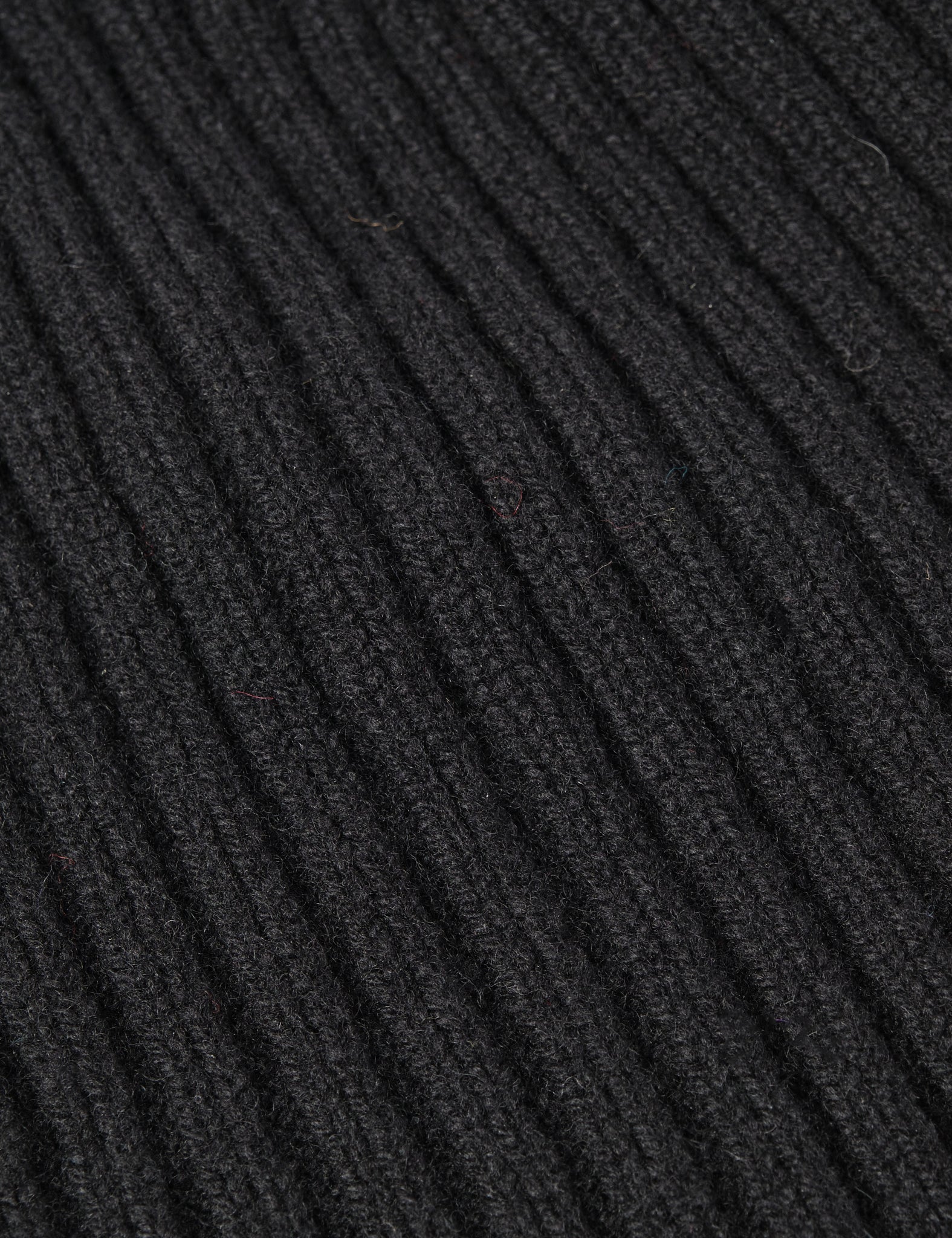 Bhode Pennan Pure Wool Beanie Hat (Knitted in Scotland) - Black - Image 3