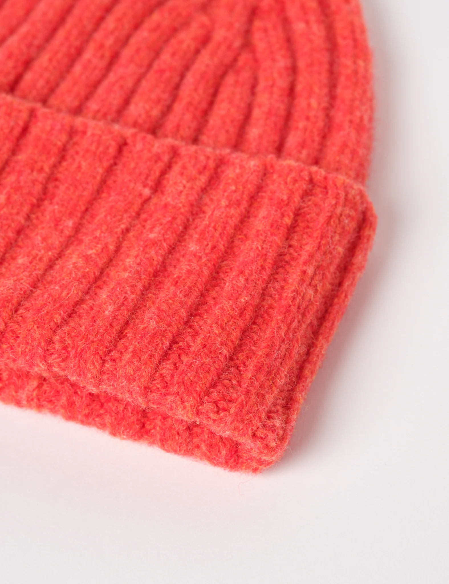 Bhode Pennan Pure Wool Beanie Hat (Knitted in Scotland) - Inferno - Image 2