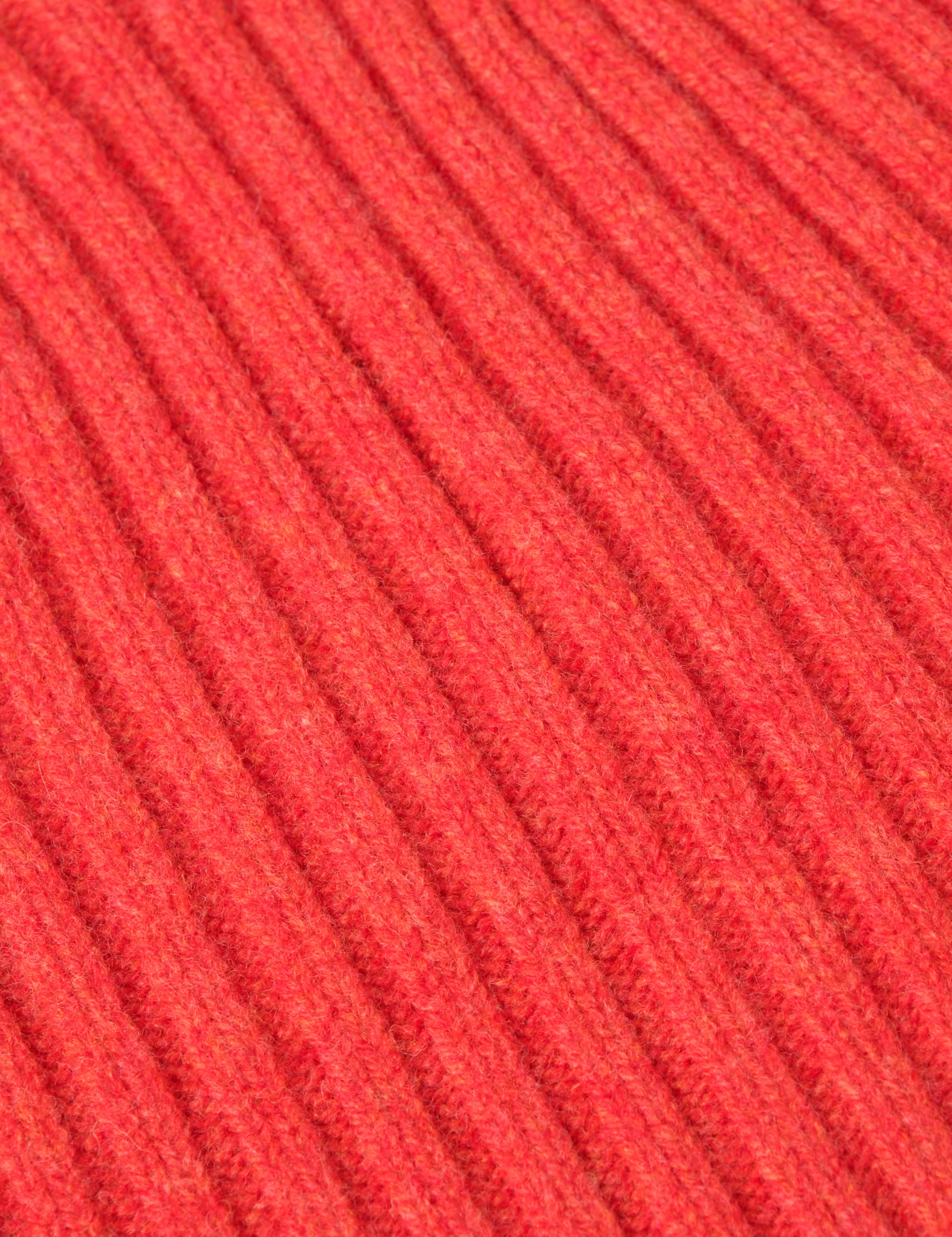 Bhode Pennan Pure Wool Beanie Hat (Knitted in Scotland) - Inferno - Image 3