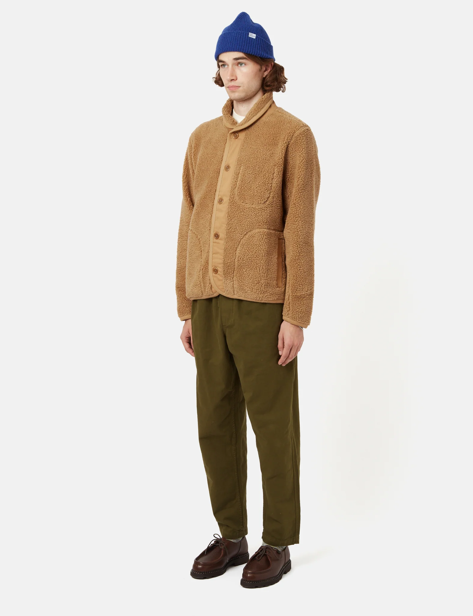 Bhode Shawl Collar Fleece - Camel - Image 5