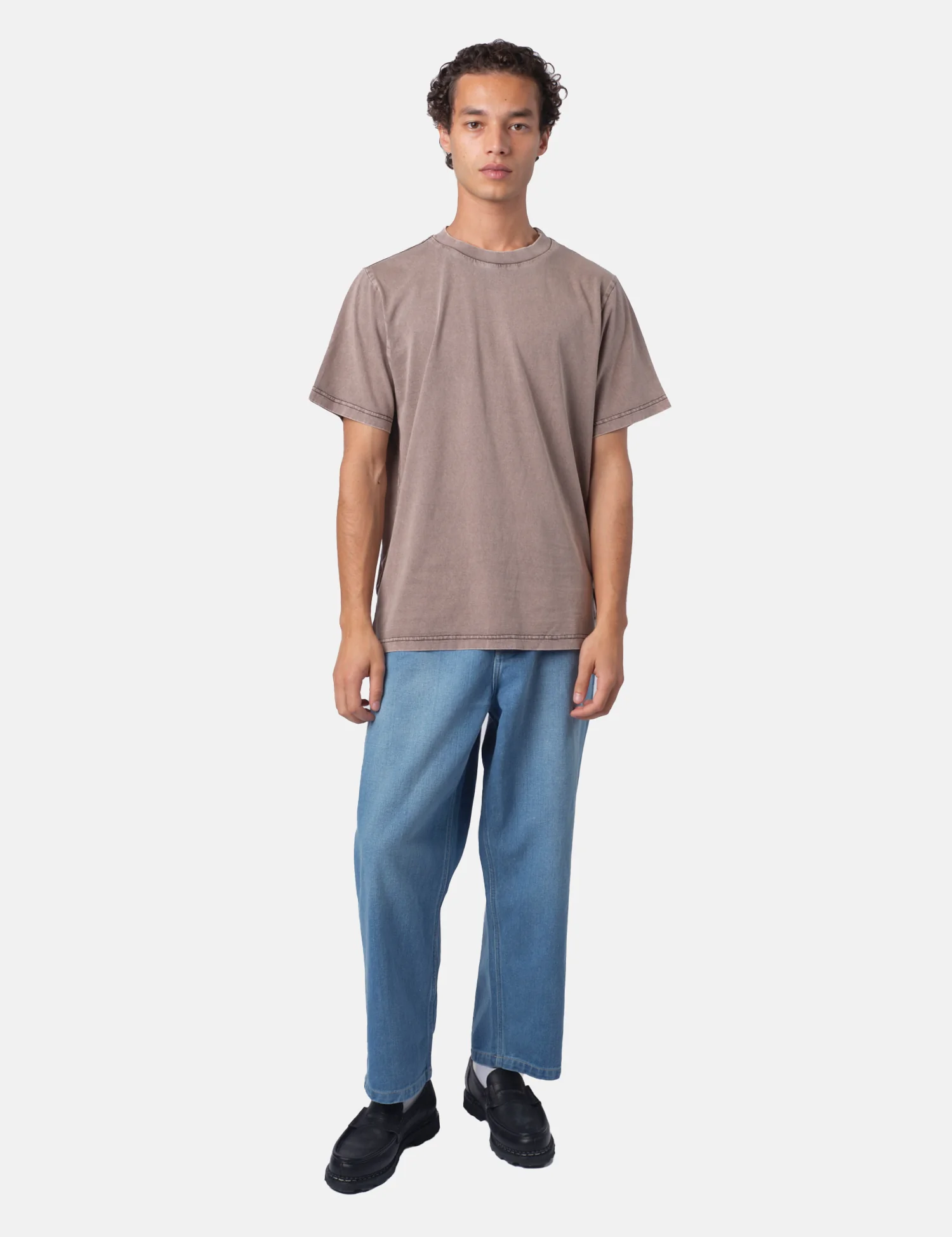 Bhode Tamil Eye Pigment Dyed T-Shirt - Used Grey - Image 5