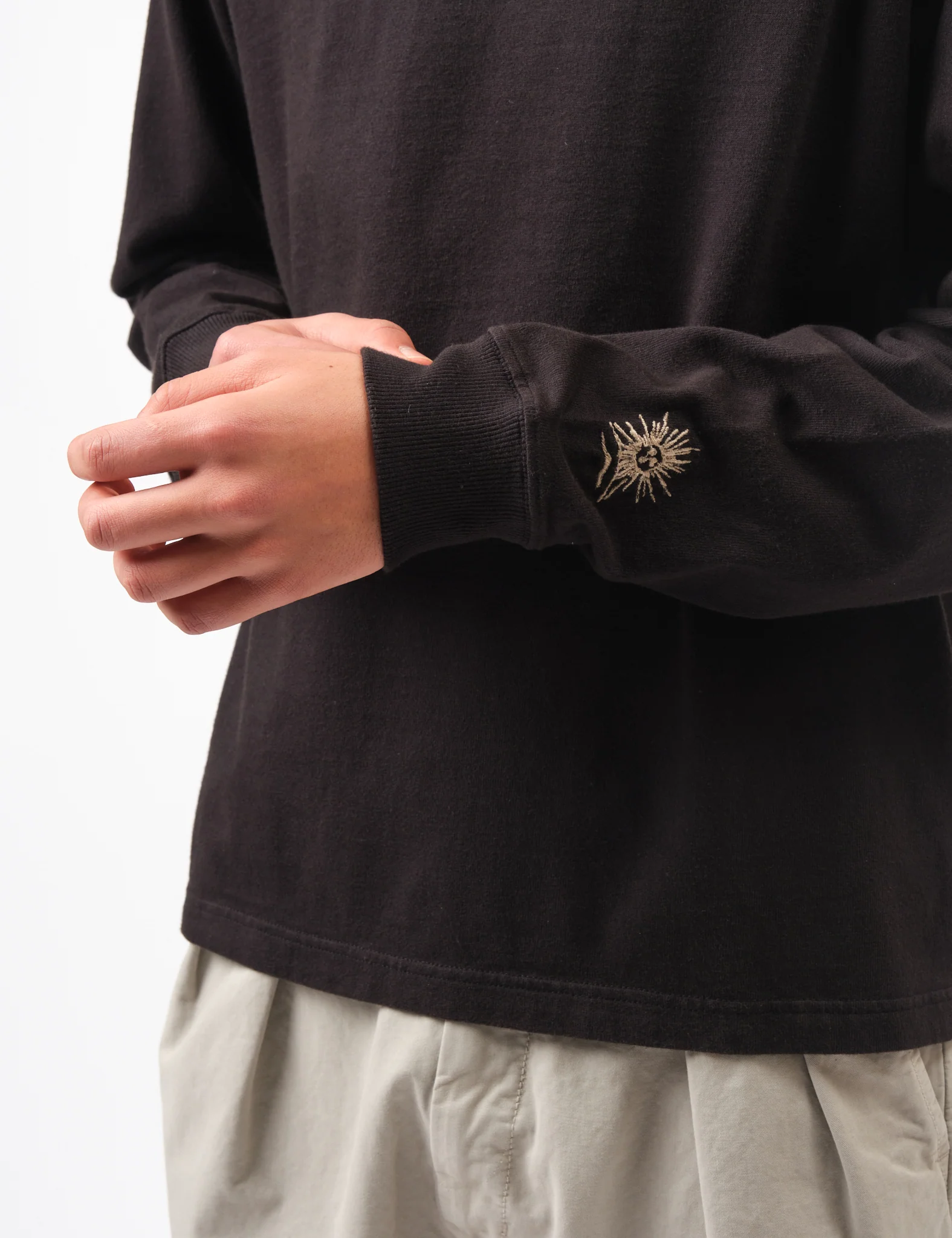 Bhode Turtle Neck Long Sleeve Jersey 300gsm - Black - Image 6