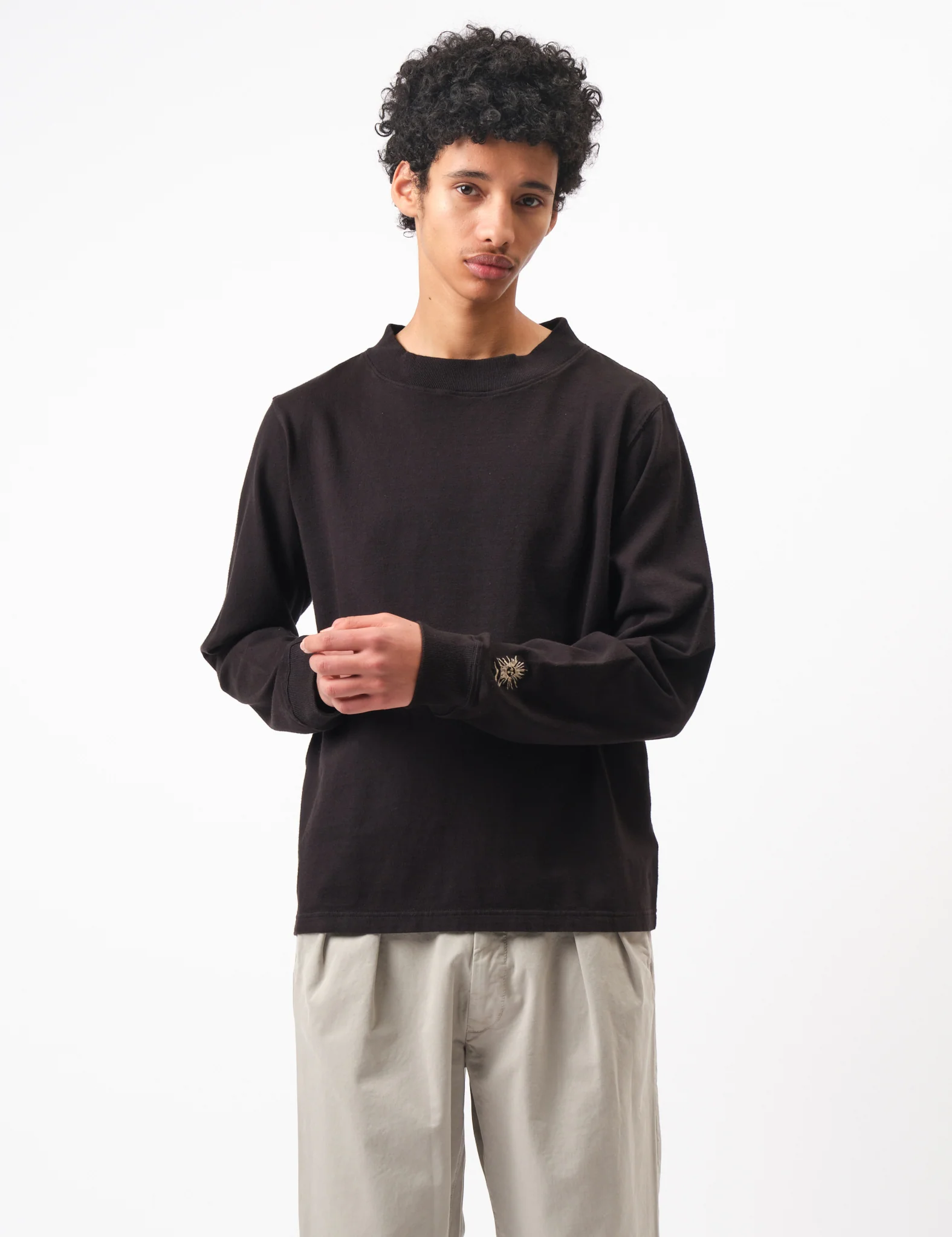 Bhode Turtle Neck Long Sleeve Jersey 300gsm - Black - Image 7