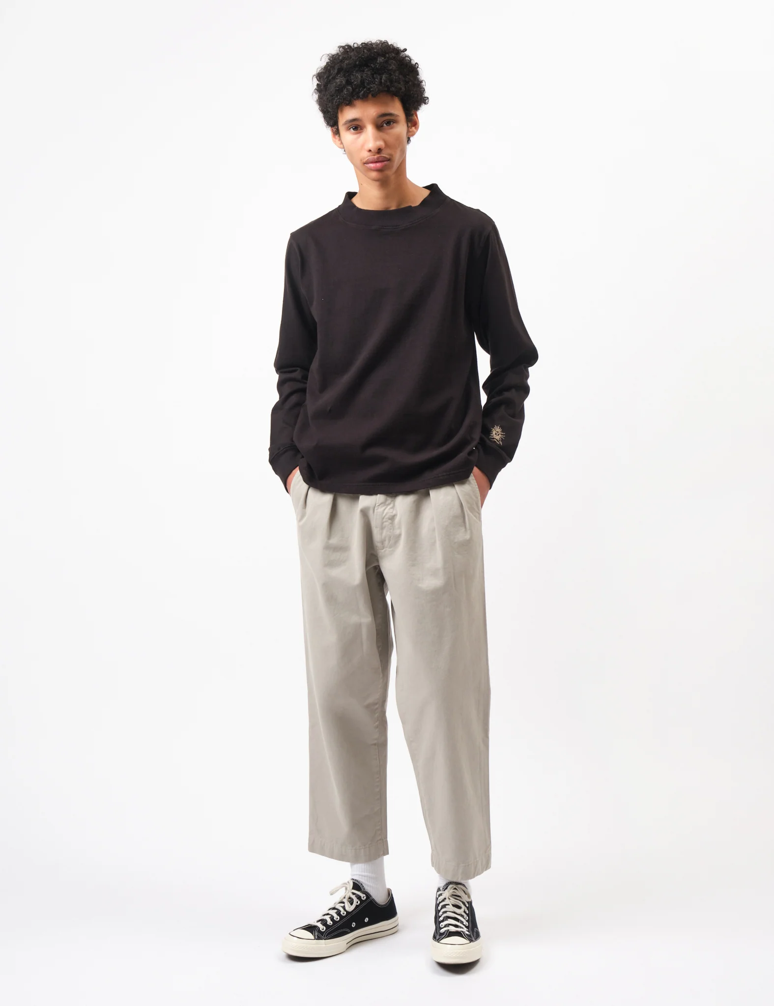 Bhode Turtle Neck Long Sleeve Jersey 300gsm - Black - Image 8