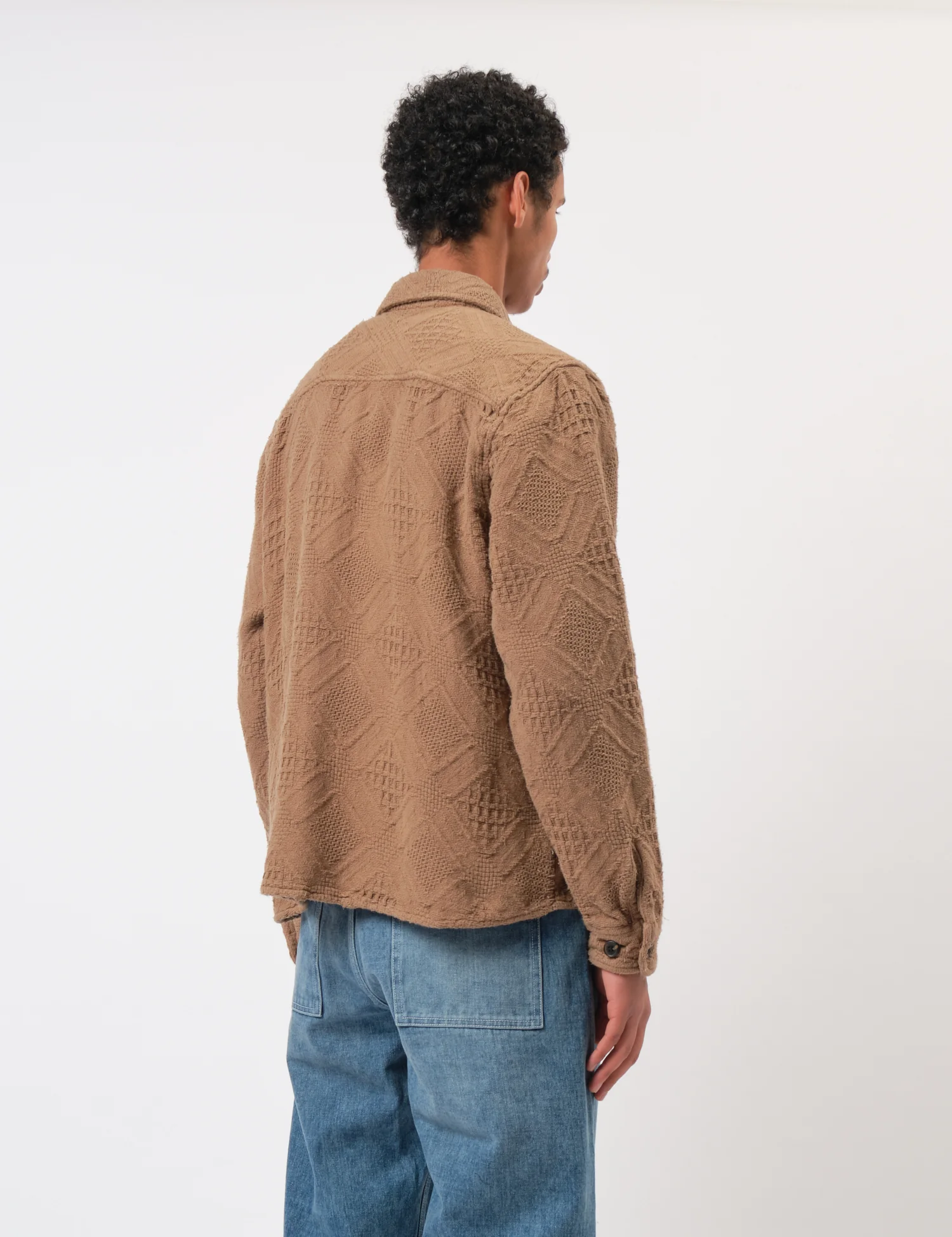 Bhode Zennor Over Shirt (Textured) - Fawn Brown - Image 6